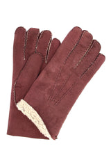 Lammfellhandschuh - Bordeaux