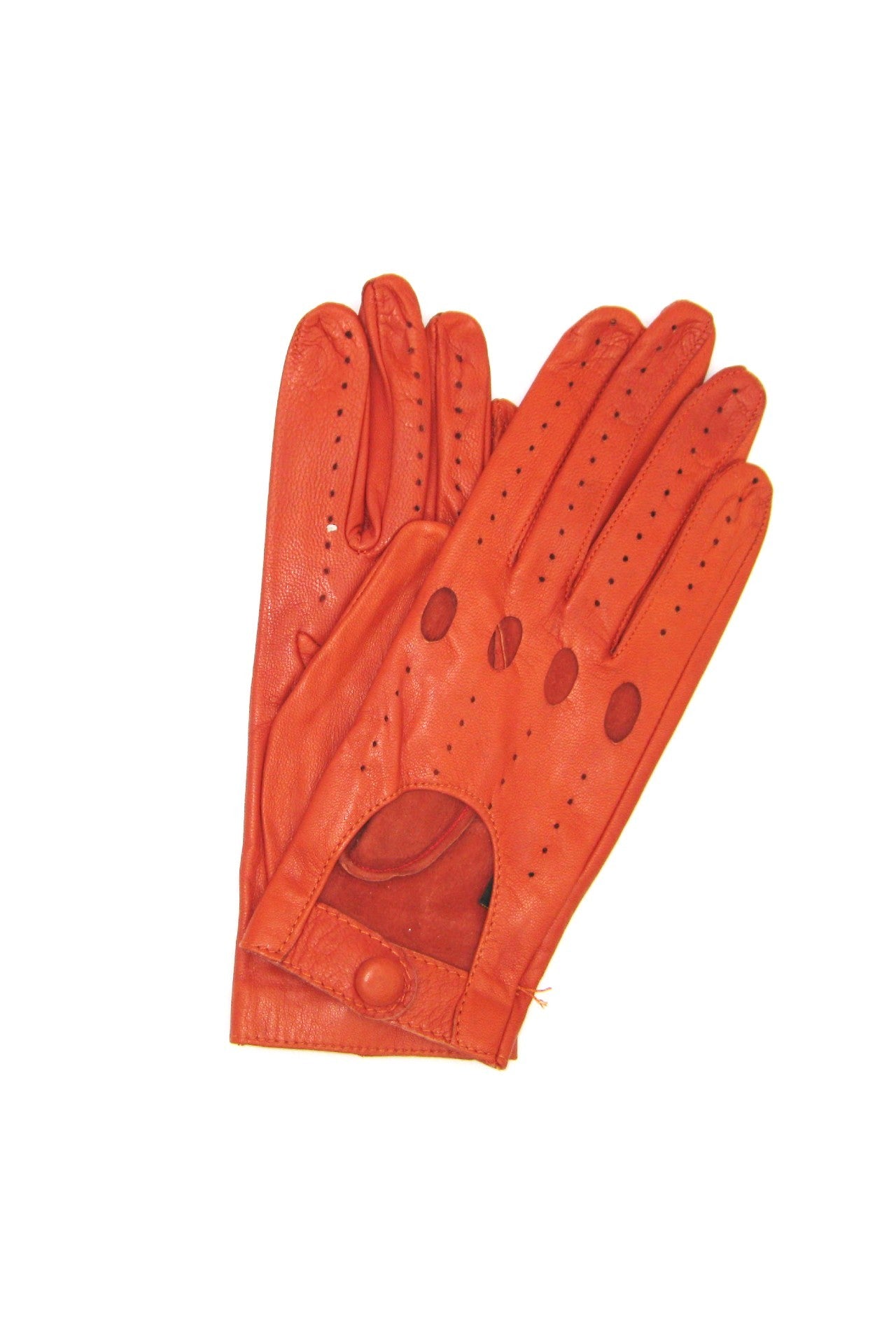 Guanto Guida sfoderato dita intere - Arancio scuro