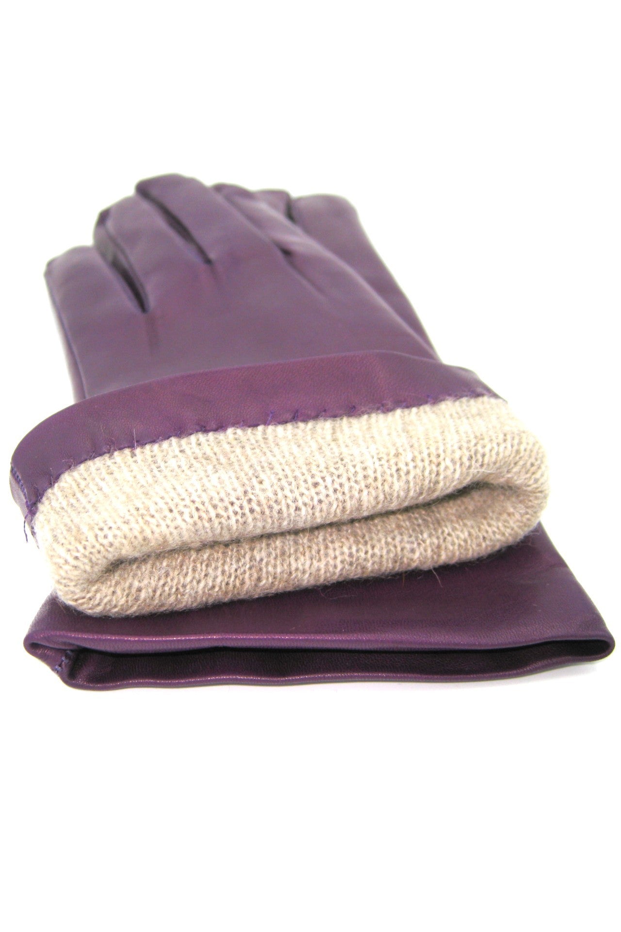 Guanto Nappa foderato cashmere - Viola