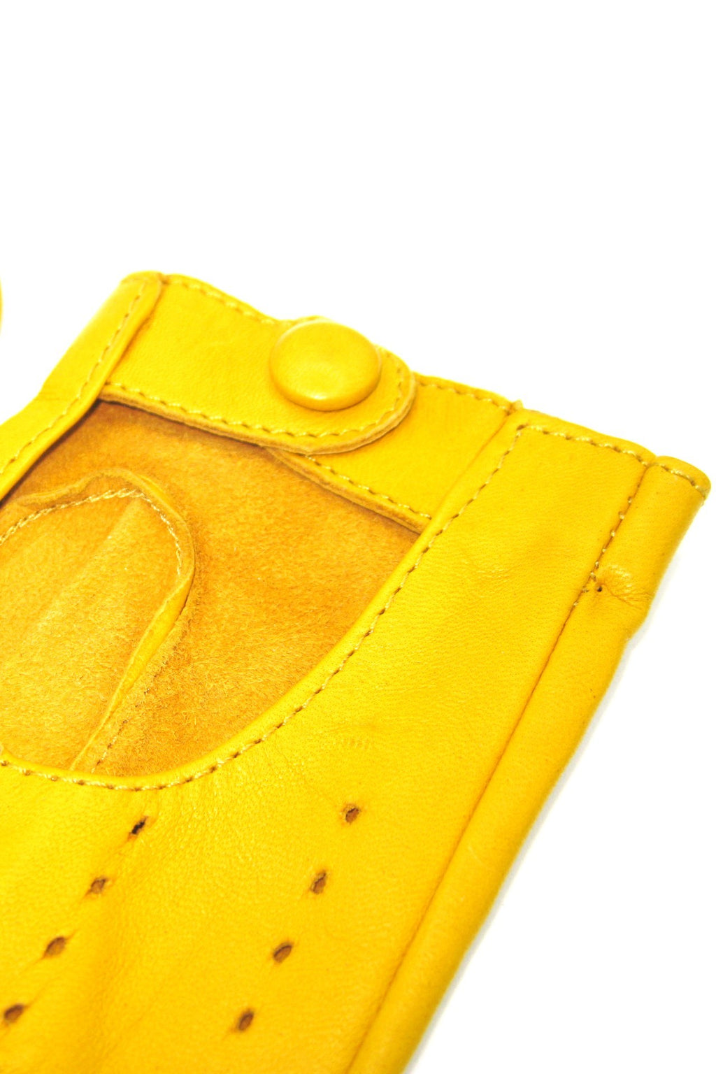 Guanto Guida sfoderato dita intere - Giallo ocra