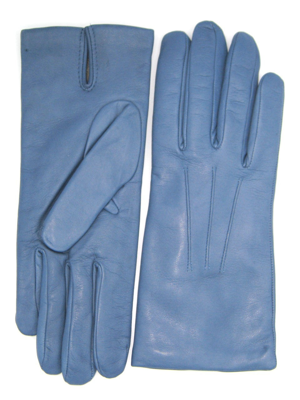 Guanto in Capretto 2bt con 3 cordoni fod. cashmere - Denim