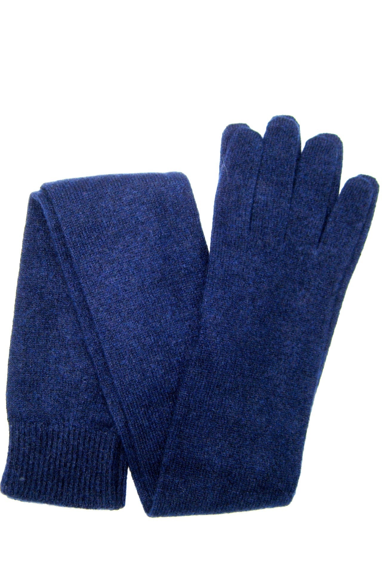 Guanto in 100% cashmere 16bt - Blu/Navy