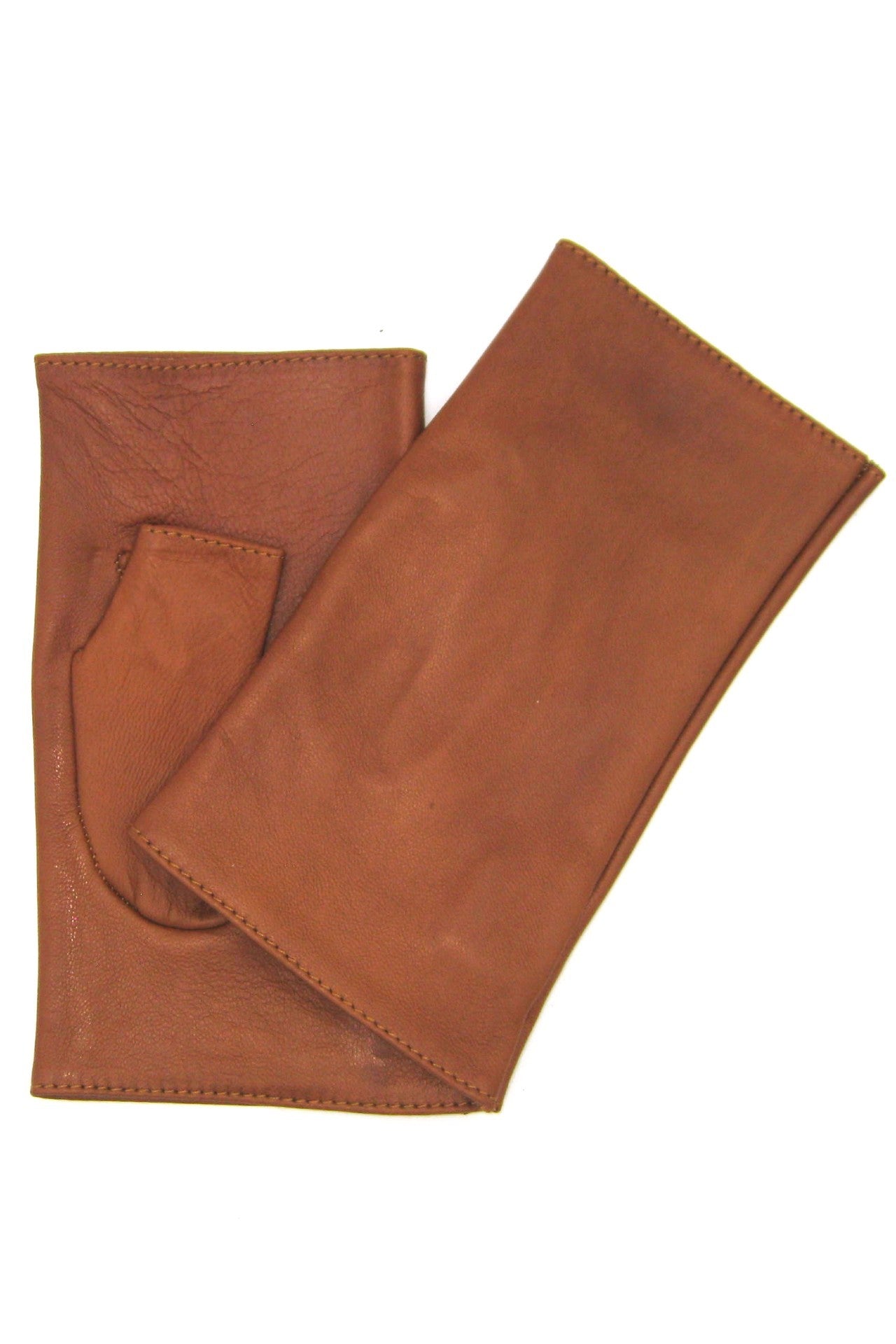 Manicotto in Nappa 2bt foderato seta - Tan