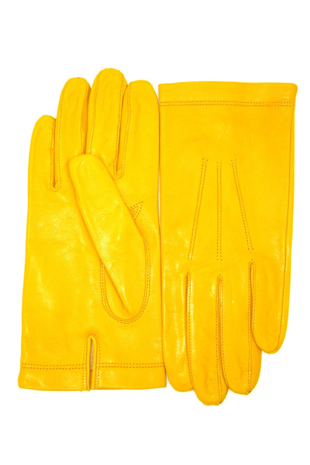 Guanto in Nappa foderato seta - Giallo ocra