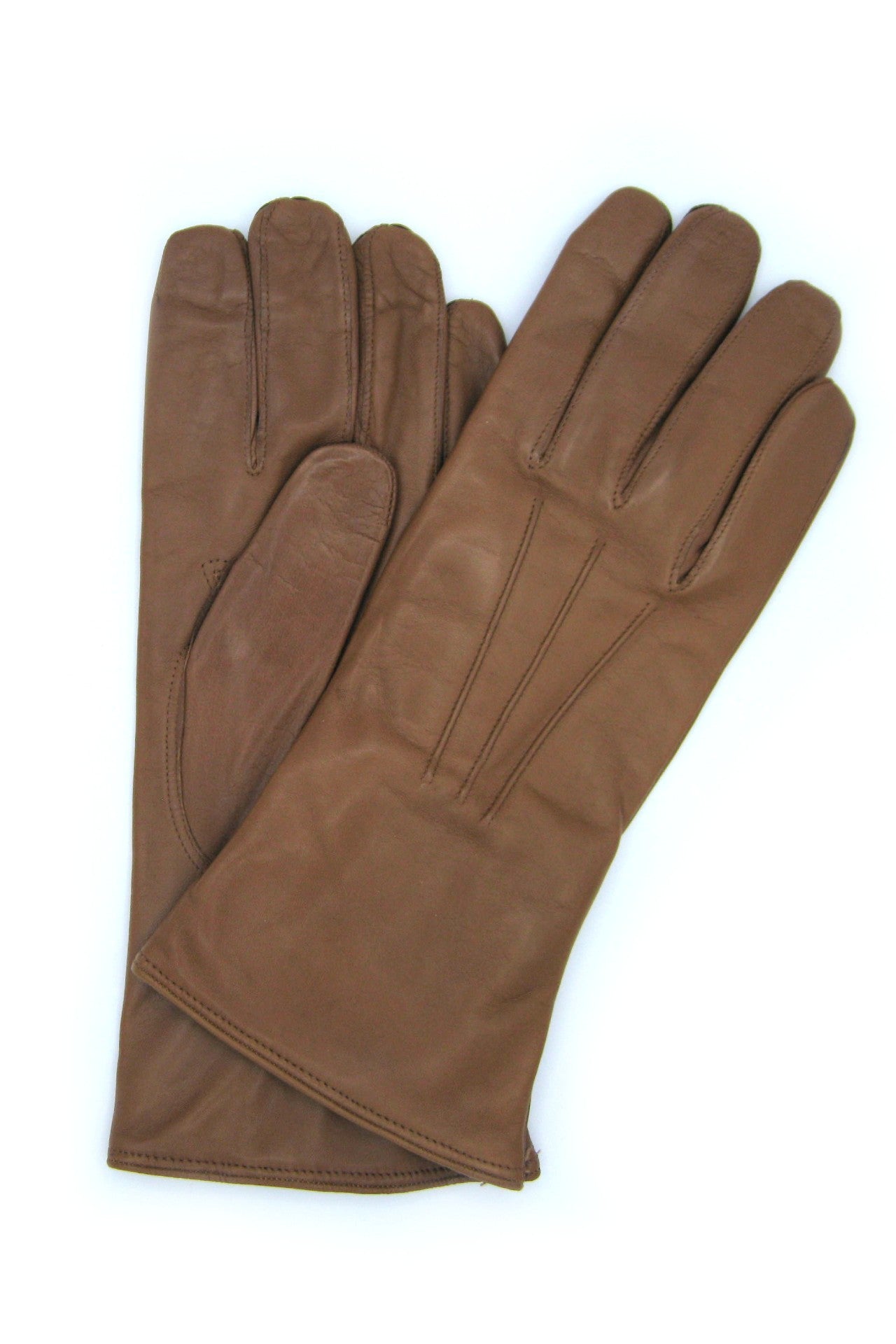 Guanto Nappa foderato cashmere 3bt - Tan