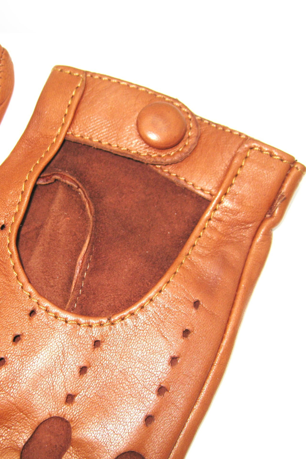 Guanto Guida sfoderato dita intere - Tan