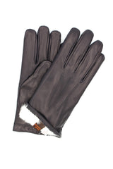 Guanto Nappa foderato Lapin - Navy