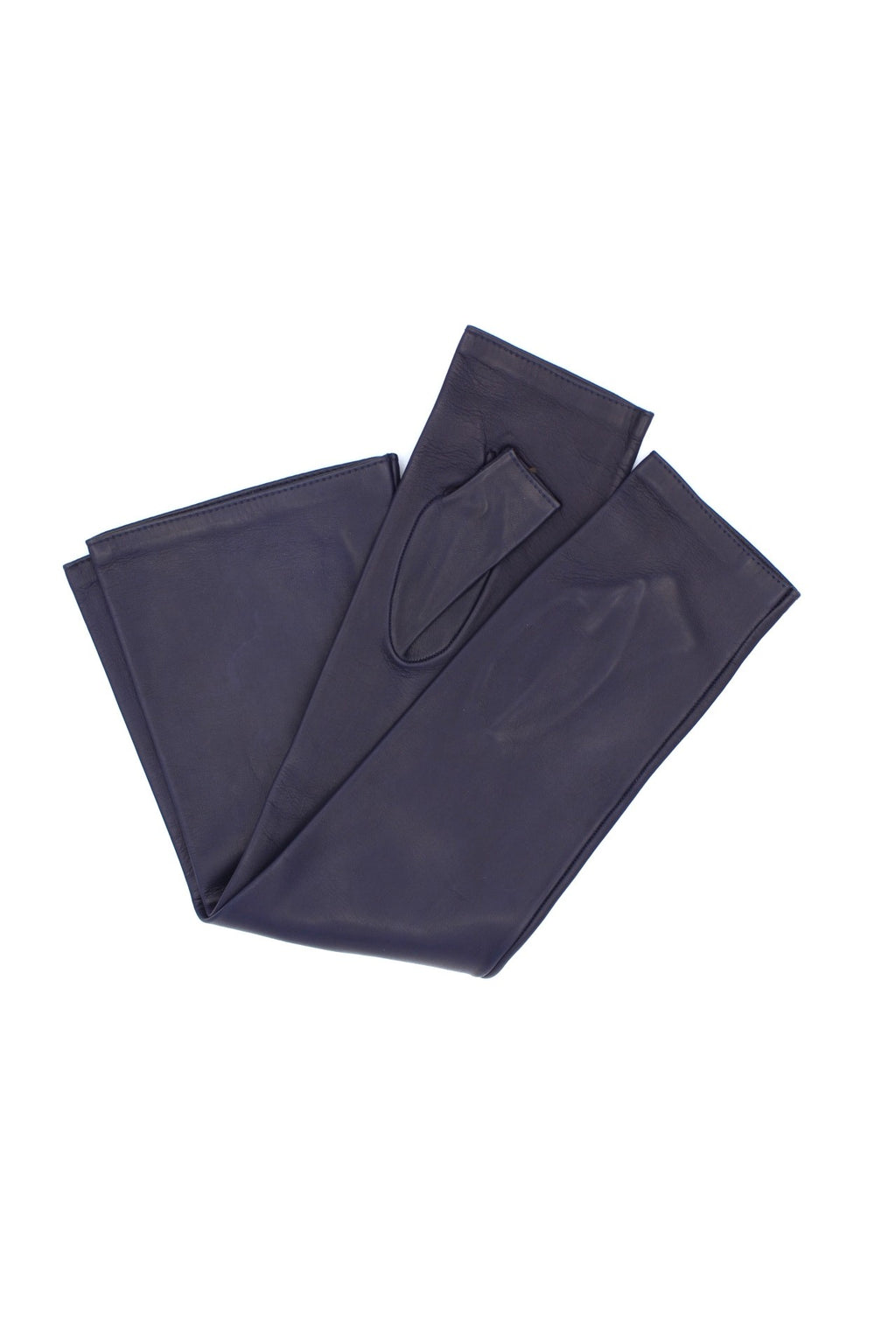 Guanto Manicotto Nappa foderato seta - Navy