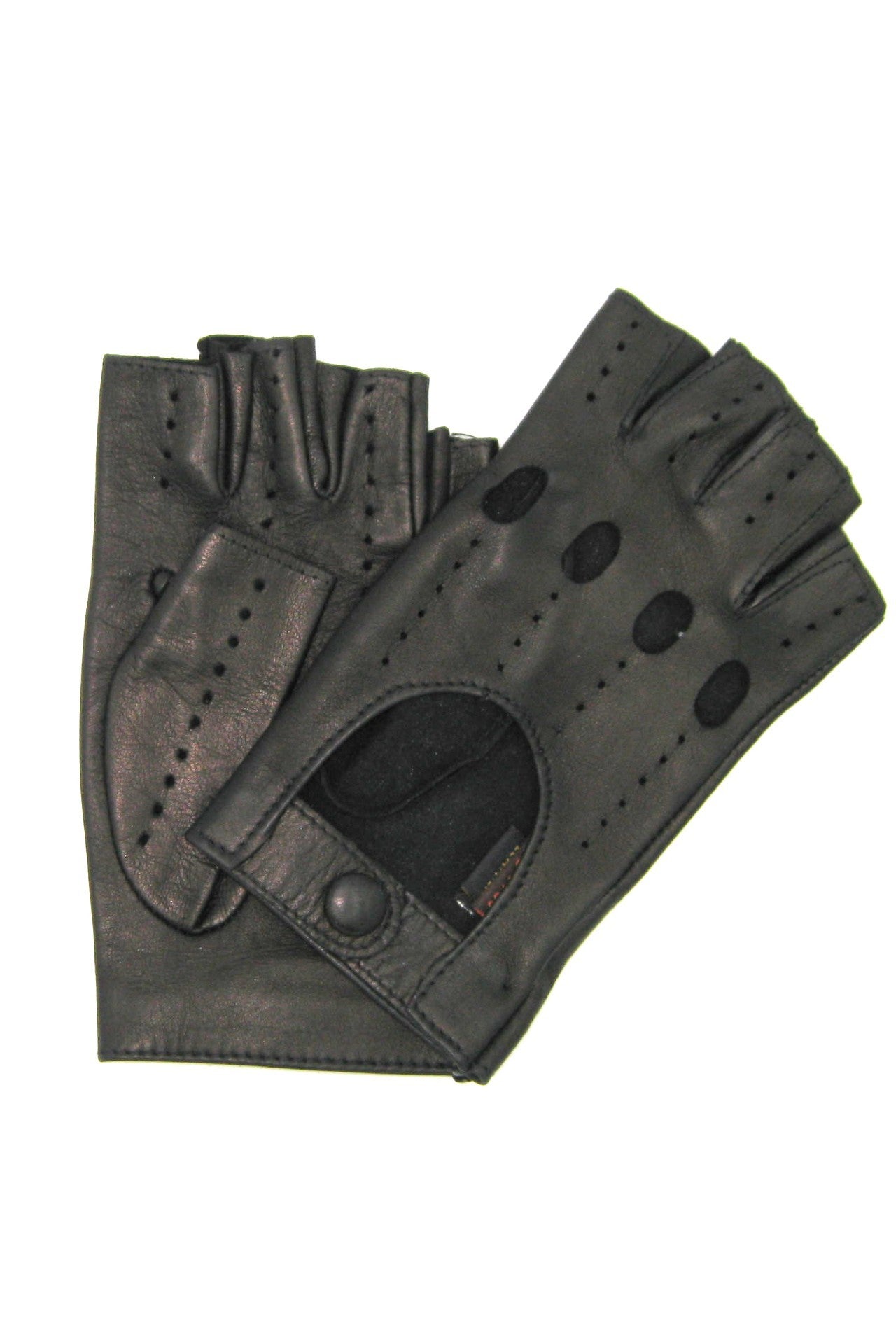 Guanto Guida sfoderto 1/2 dita - Nero