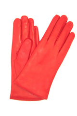 Handschuhe mit Futter aus Nappa-Kaschmir - Rot