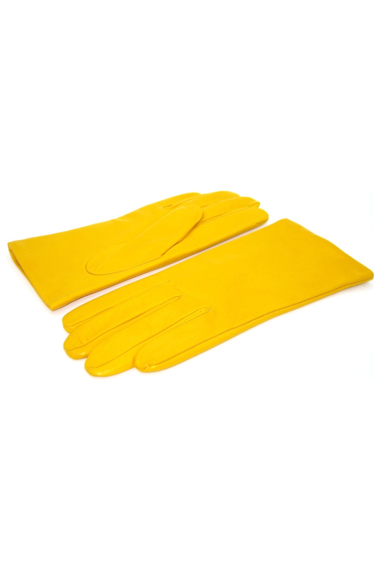 Guanto Nappa foderato cashmere - Giallo ocra