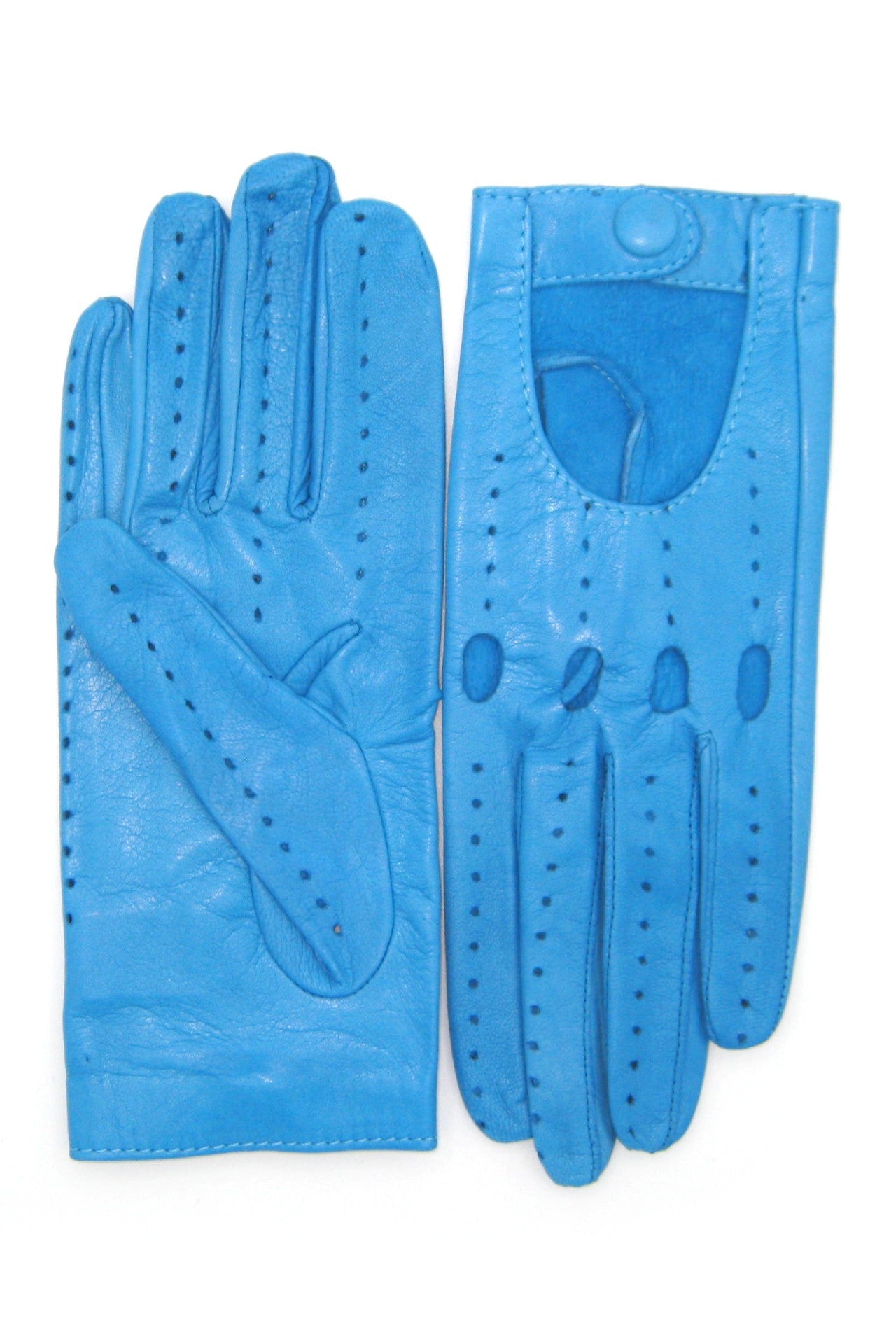 Guanto Guida sfoderato dita intere - Turchese