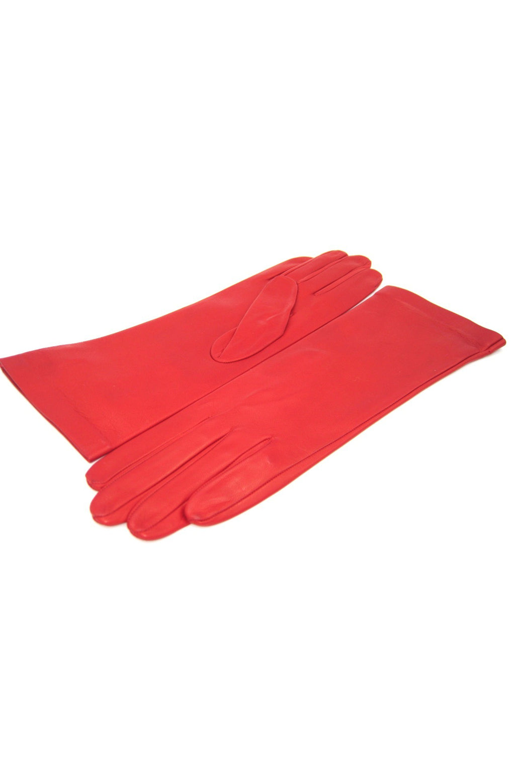 Guanto Nappa foderato seta - Rosso