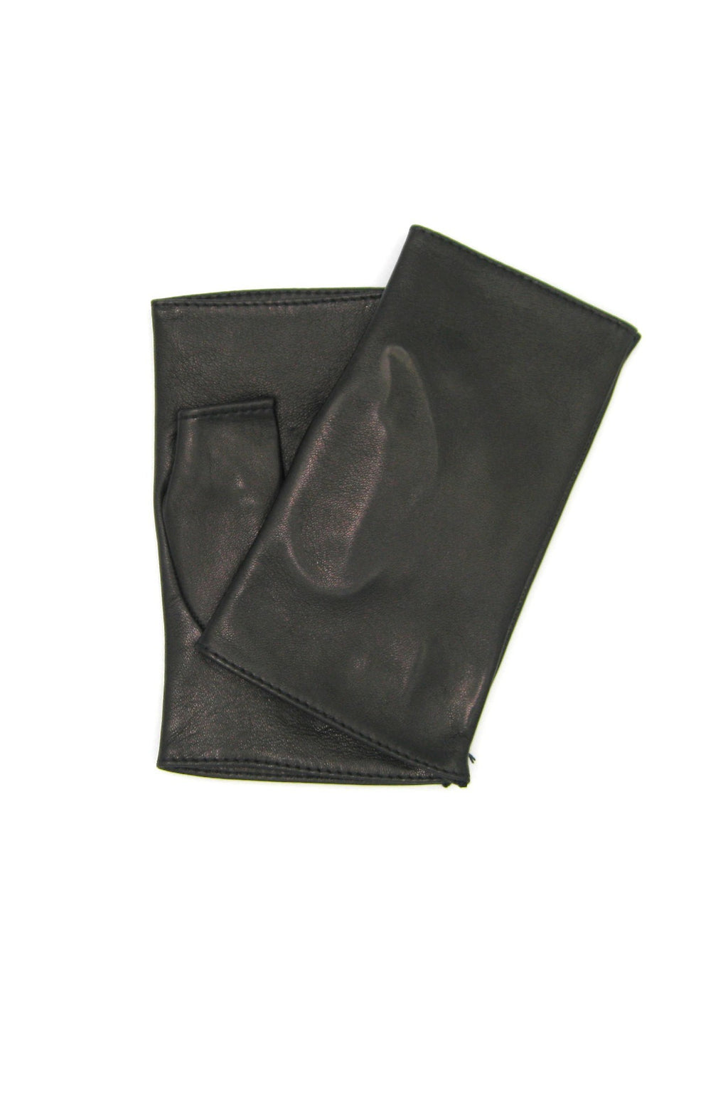 Manicotto in Nappa 2bt foderato seta - Nero