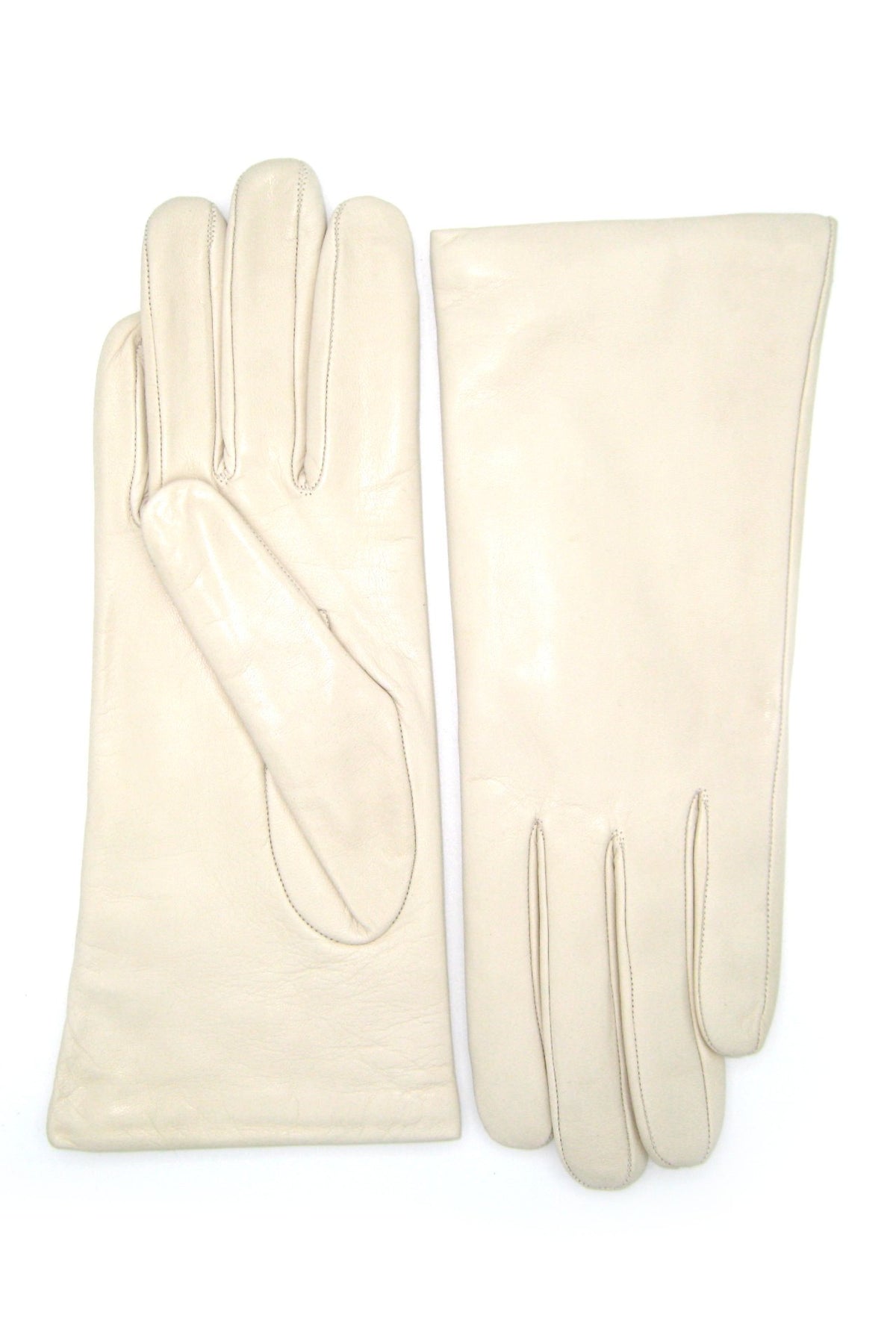 Nappahandschuh mit Kaschmirfutter - Creme