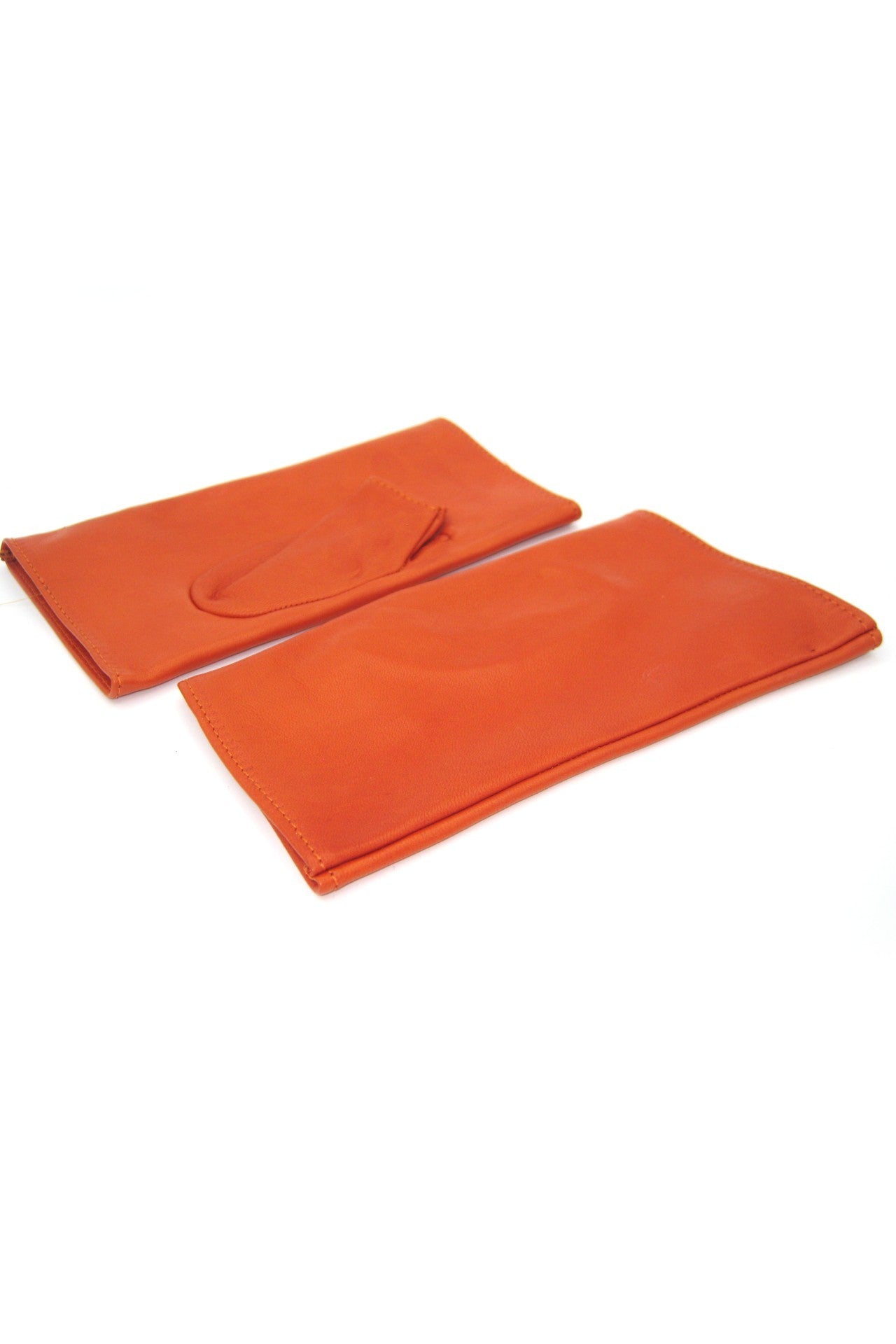 Manicotto in Nappa 2bt foderato seta - Arancio scuro