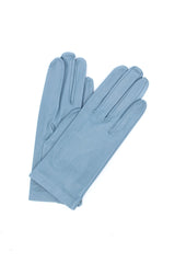 Ungefütterter Handschuh aus Nappaleder - Denim
