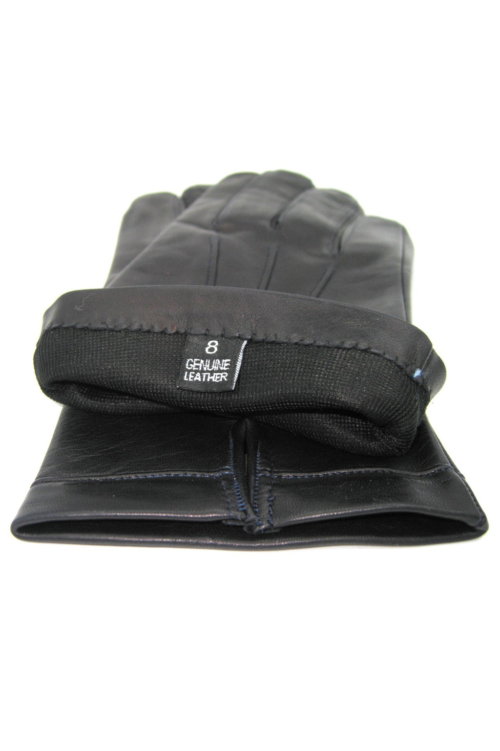 Guanto in nappa foderato seta - Navy