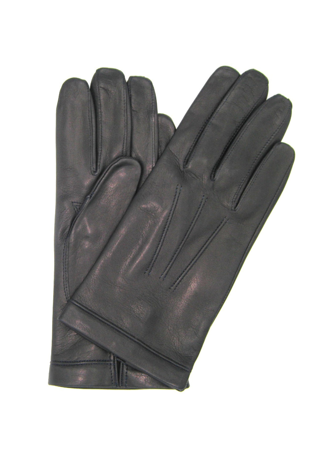 Guanto in nappa foderato seta - Navy