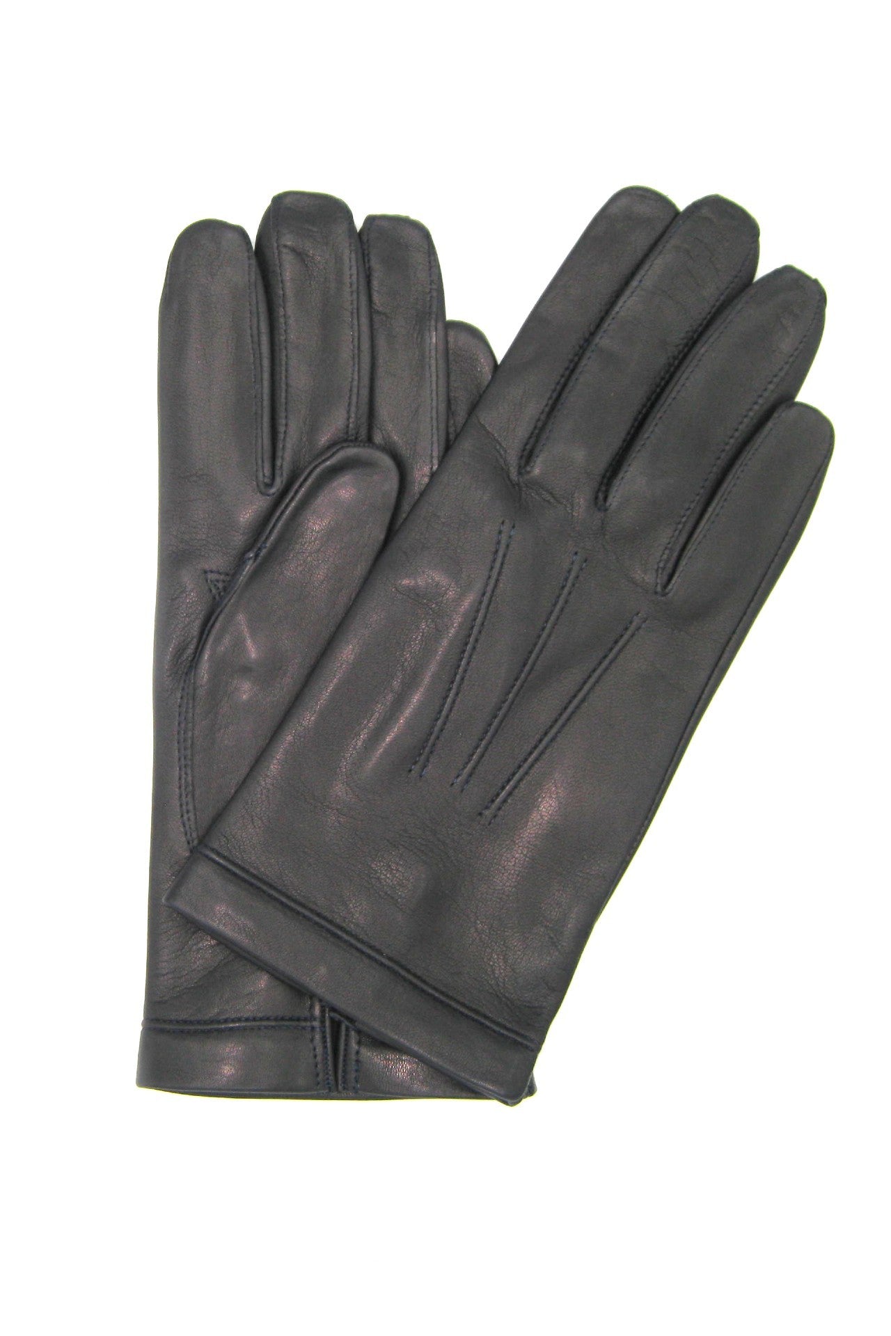 Guanto in nappa foderato seta - Navy