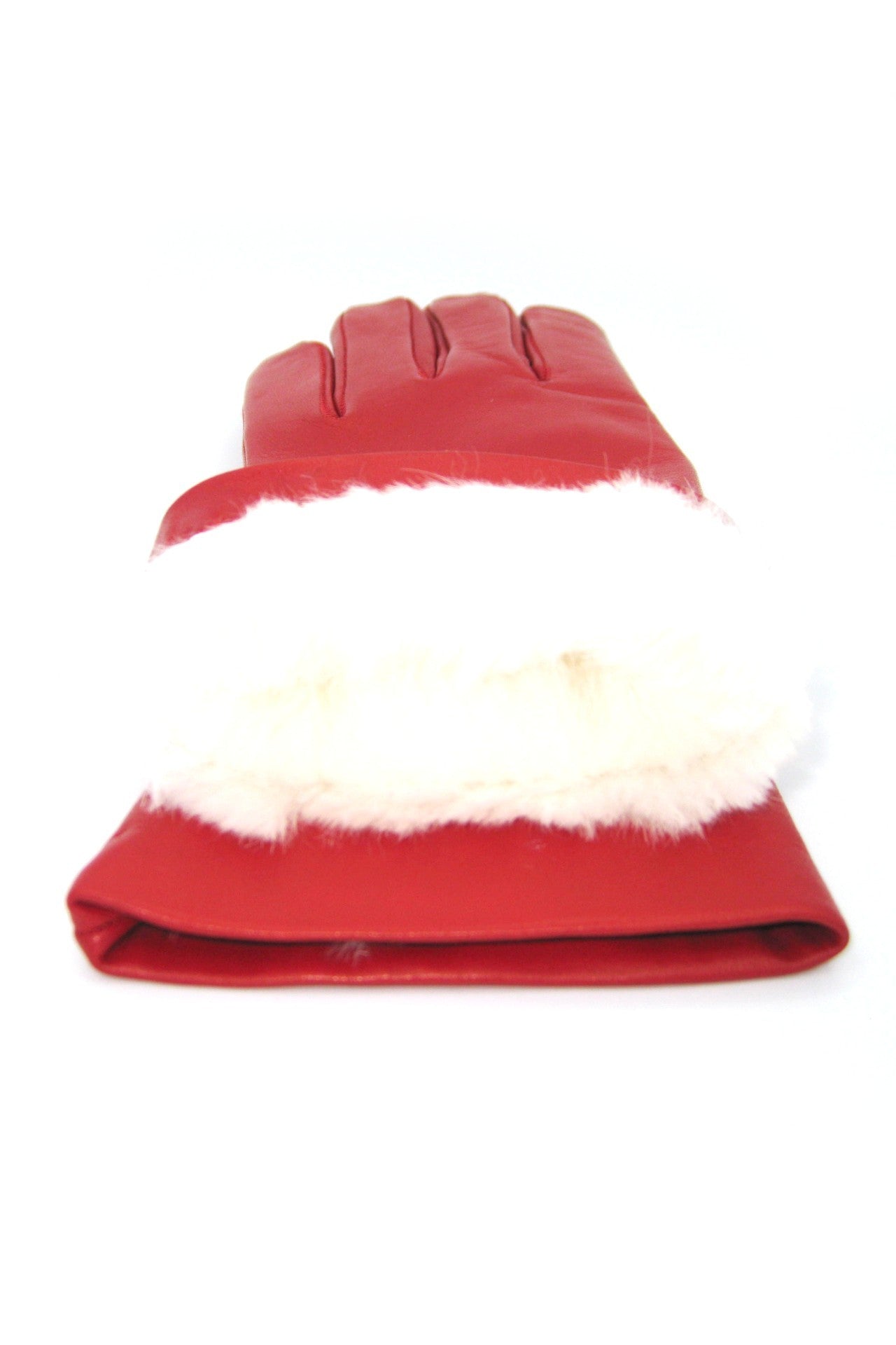 Guanto Nappa foderato Lapin - Rosso