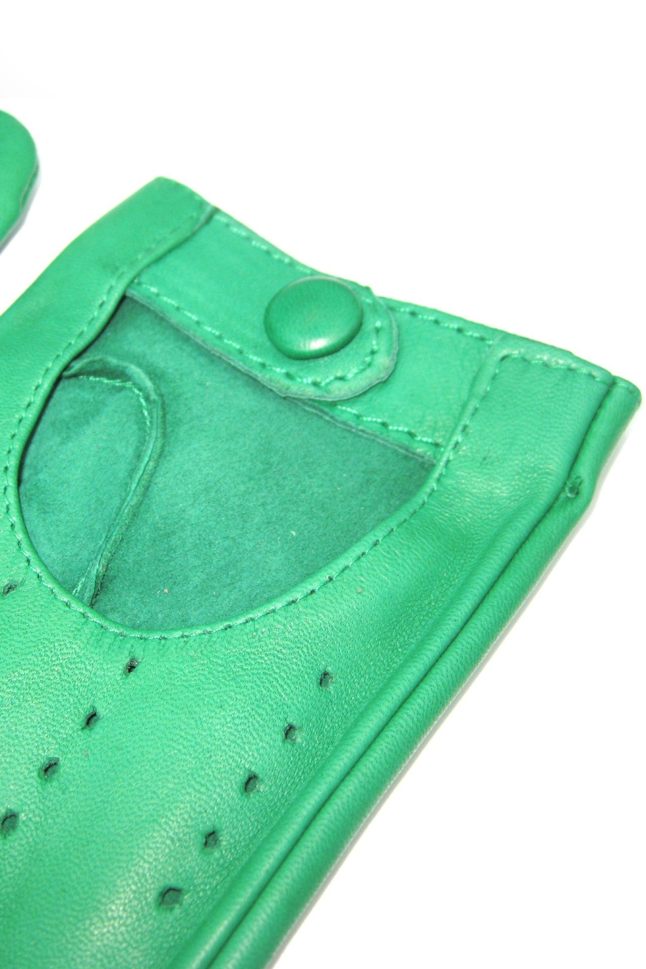 Guanto Guida sfoderato dita intere - Verde smeraldo