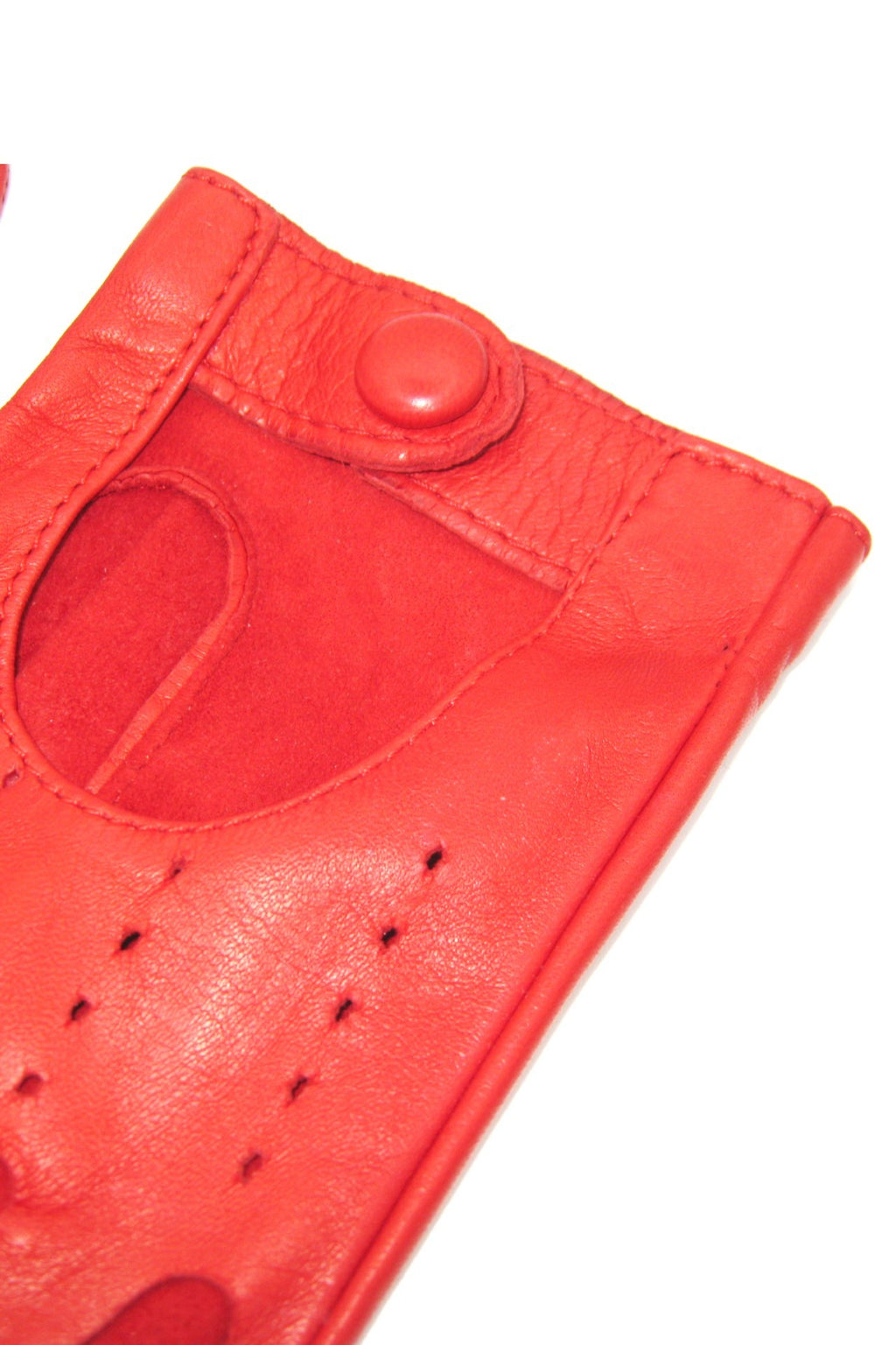 Guanto Guida sfoderato dita intere - Rosso