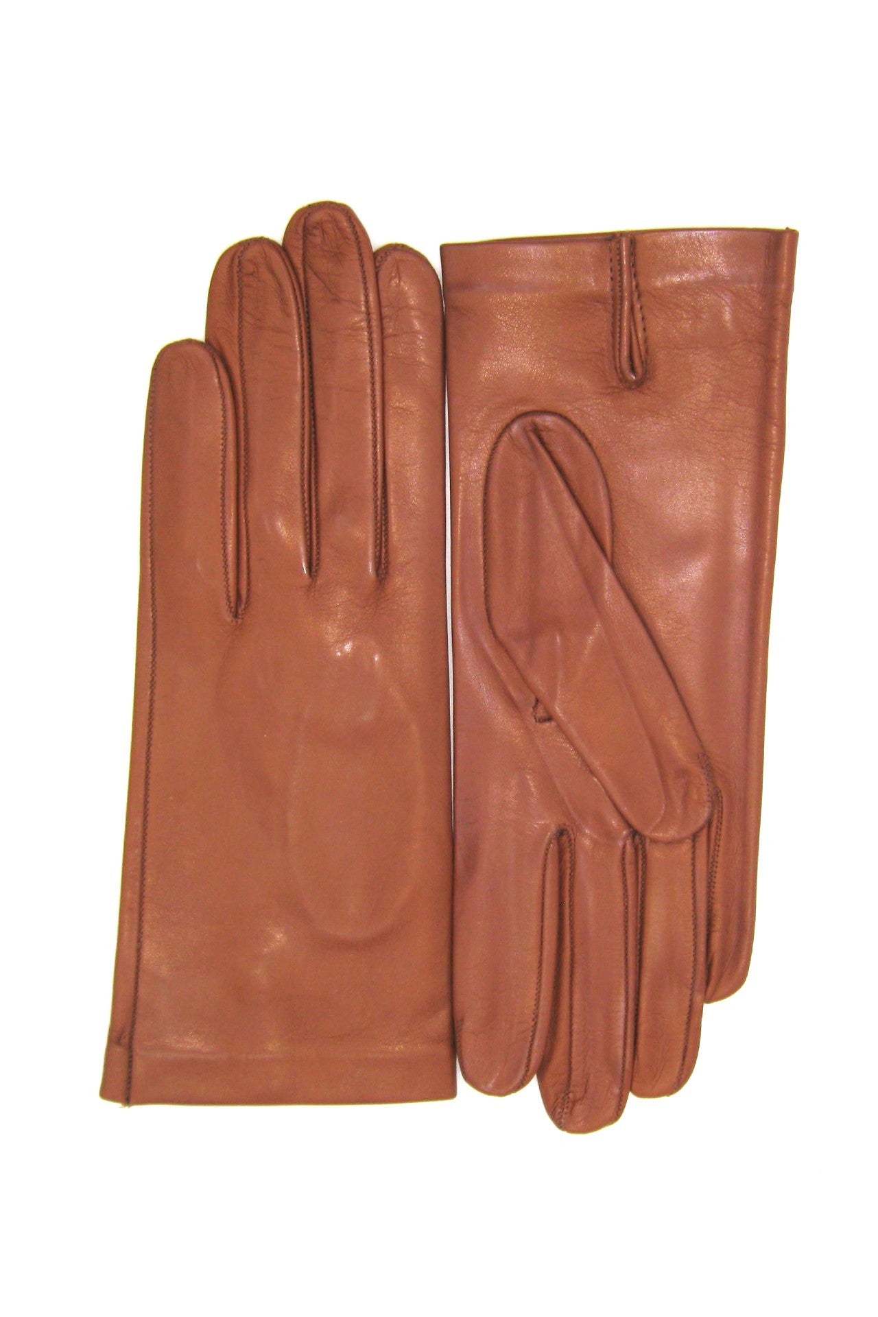 Guanto Nappa fodera seta - Cognac