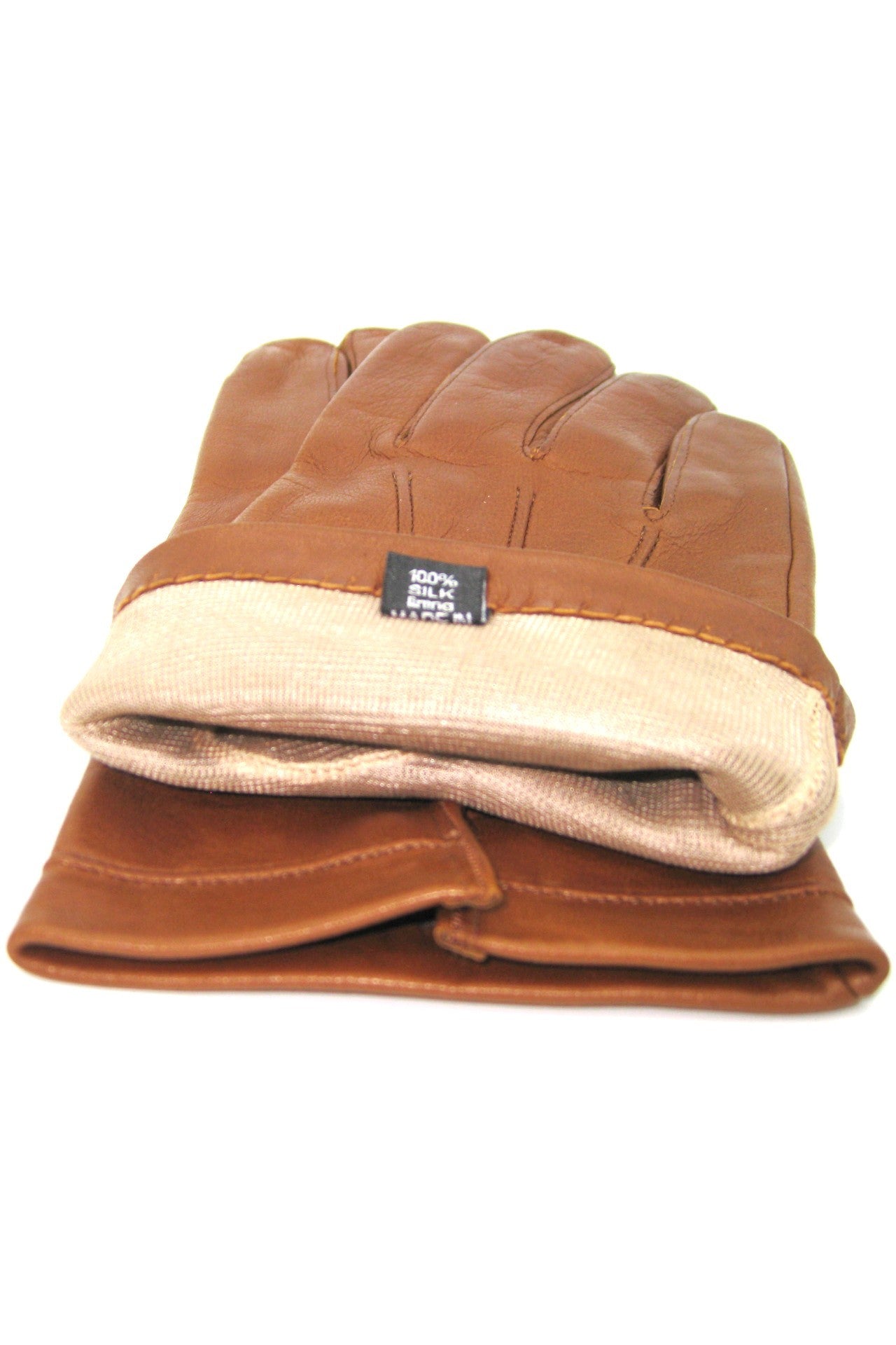 Guanto in Nappa foderato seta - Tan