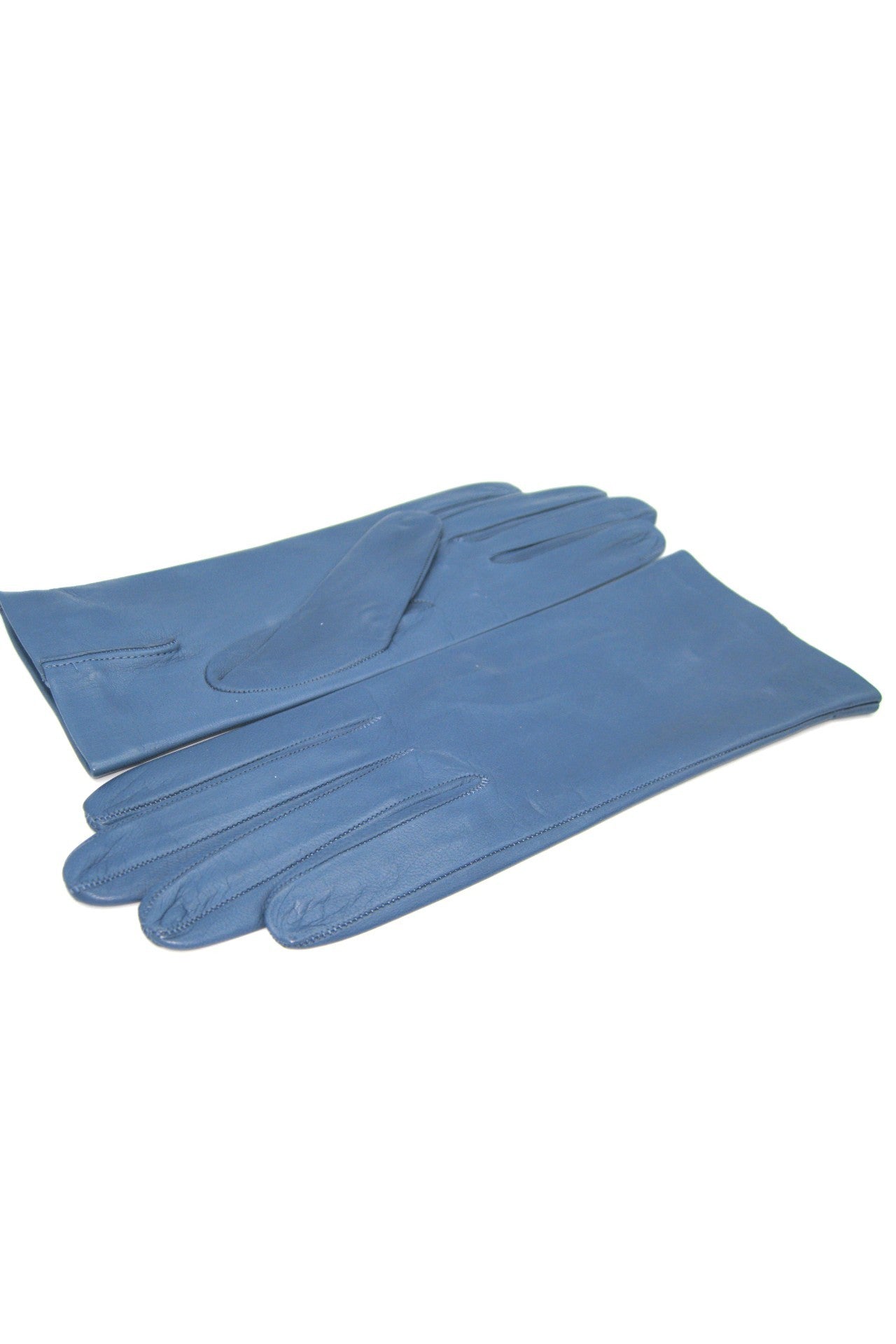 Nappahandschuh mit Seidenfutter - Denim