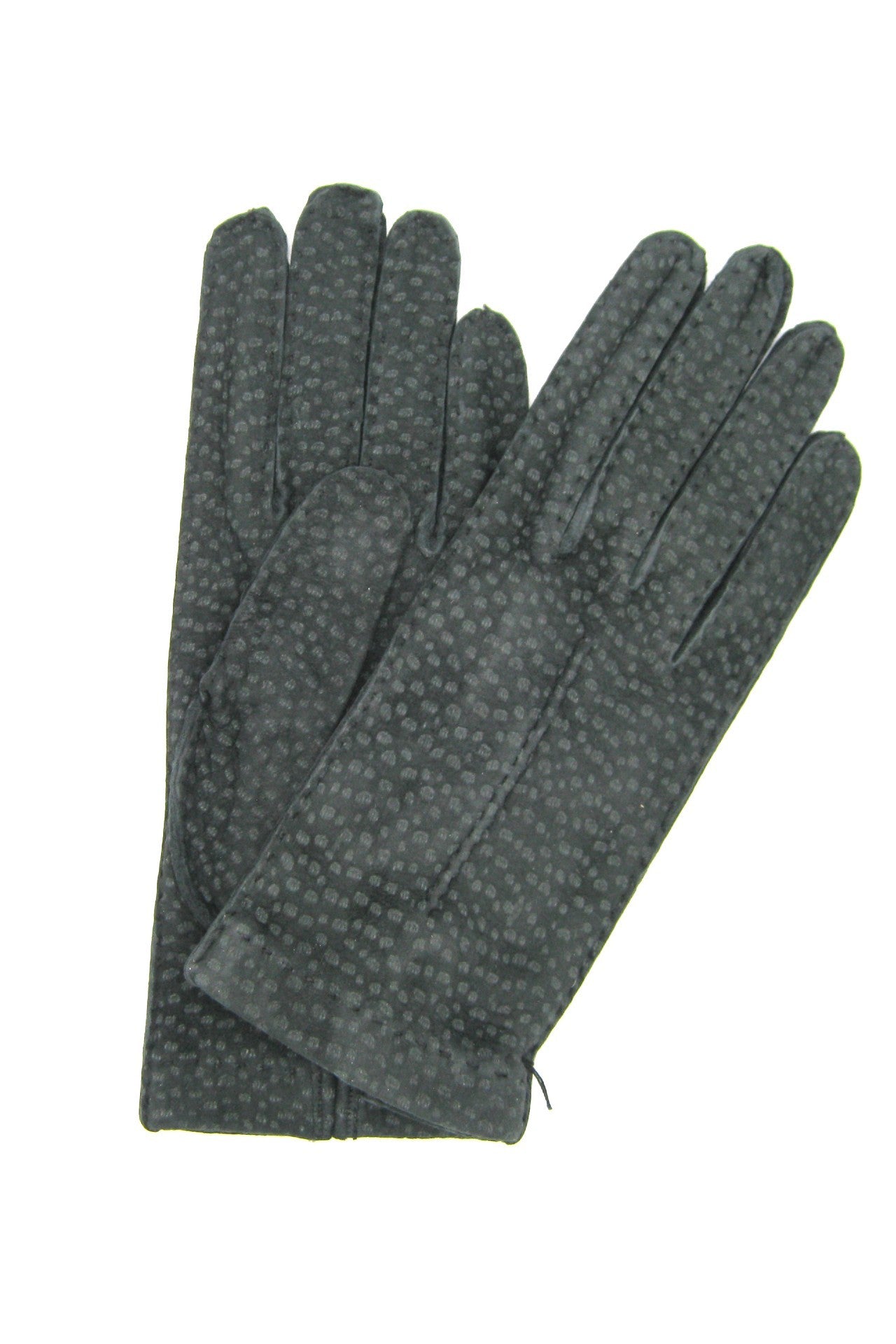 Guanto in Carpinchos sfoderato cucito a mano - Grigio