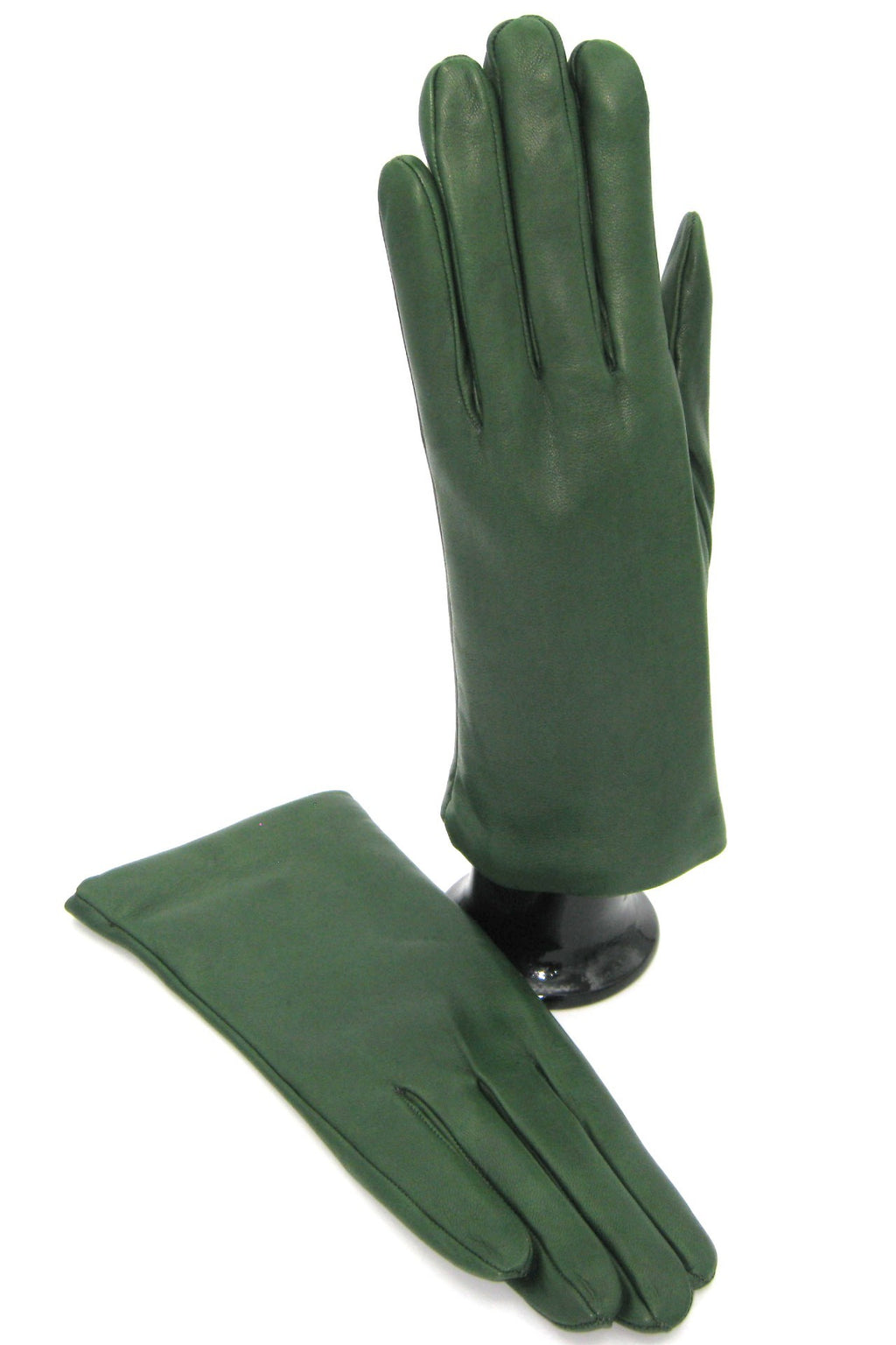Guanto Nappa foderato cashmere - Verde scuro