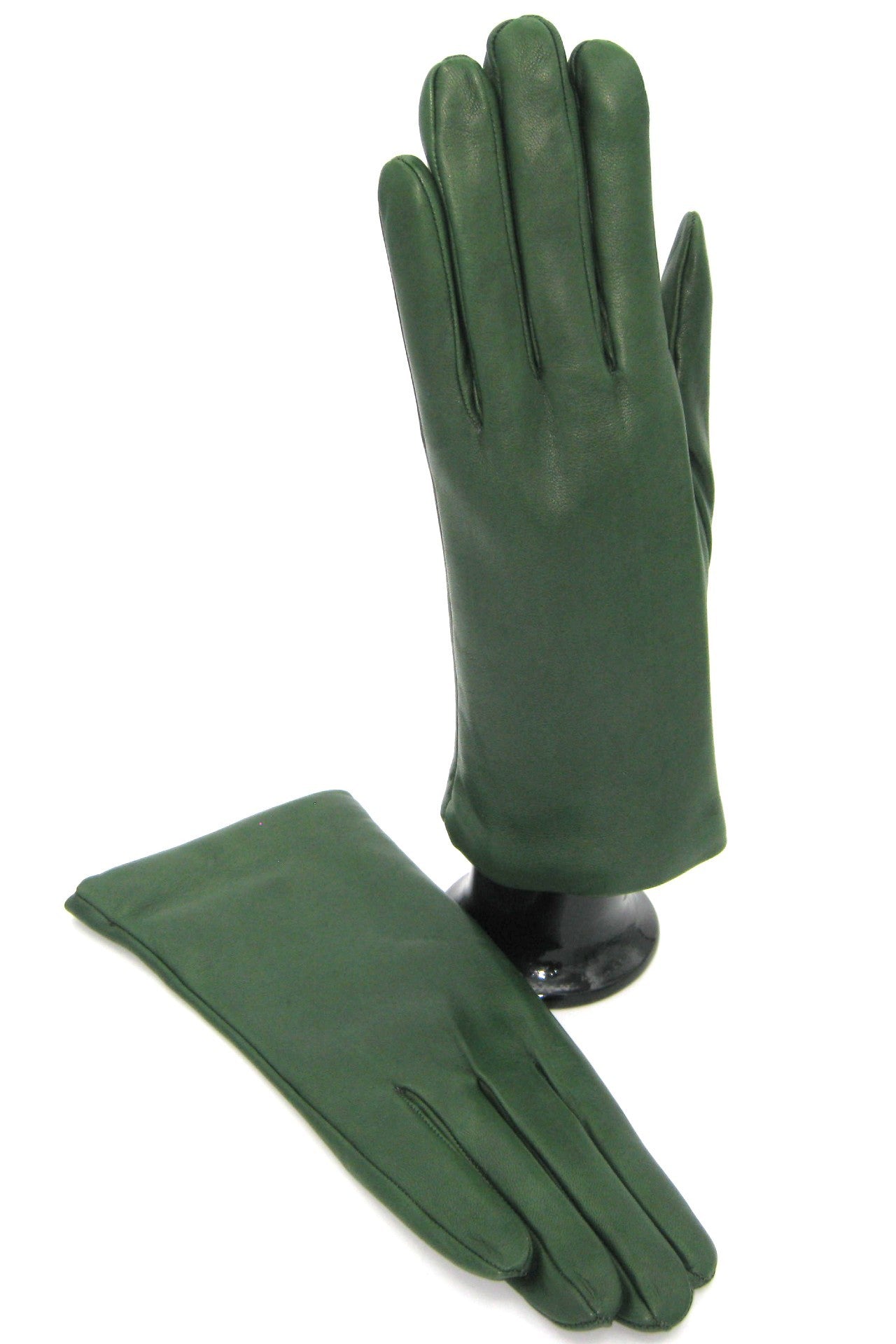 Guanto Nappa foderato cashmere - Verde scuro