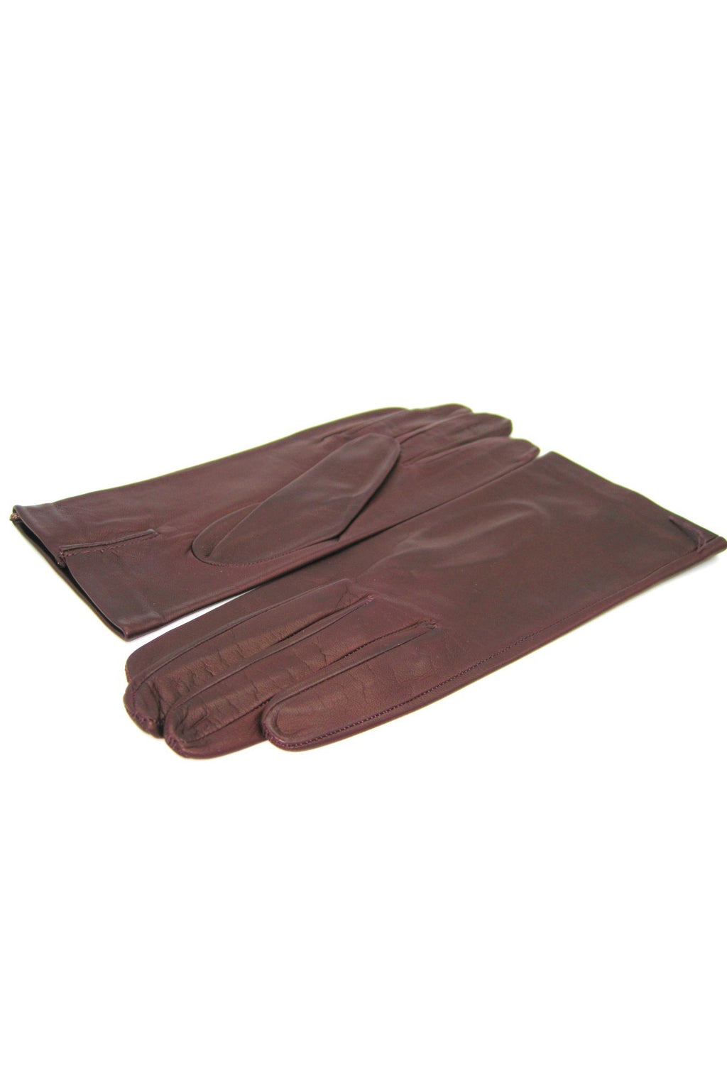 Nappahandschuh mit Seidenfutter - Bordeaux