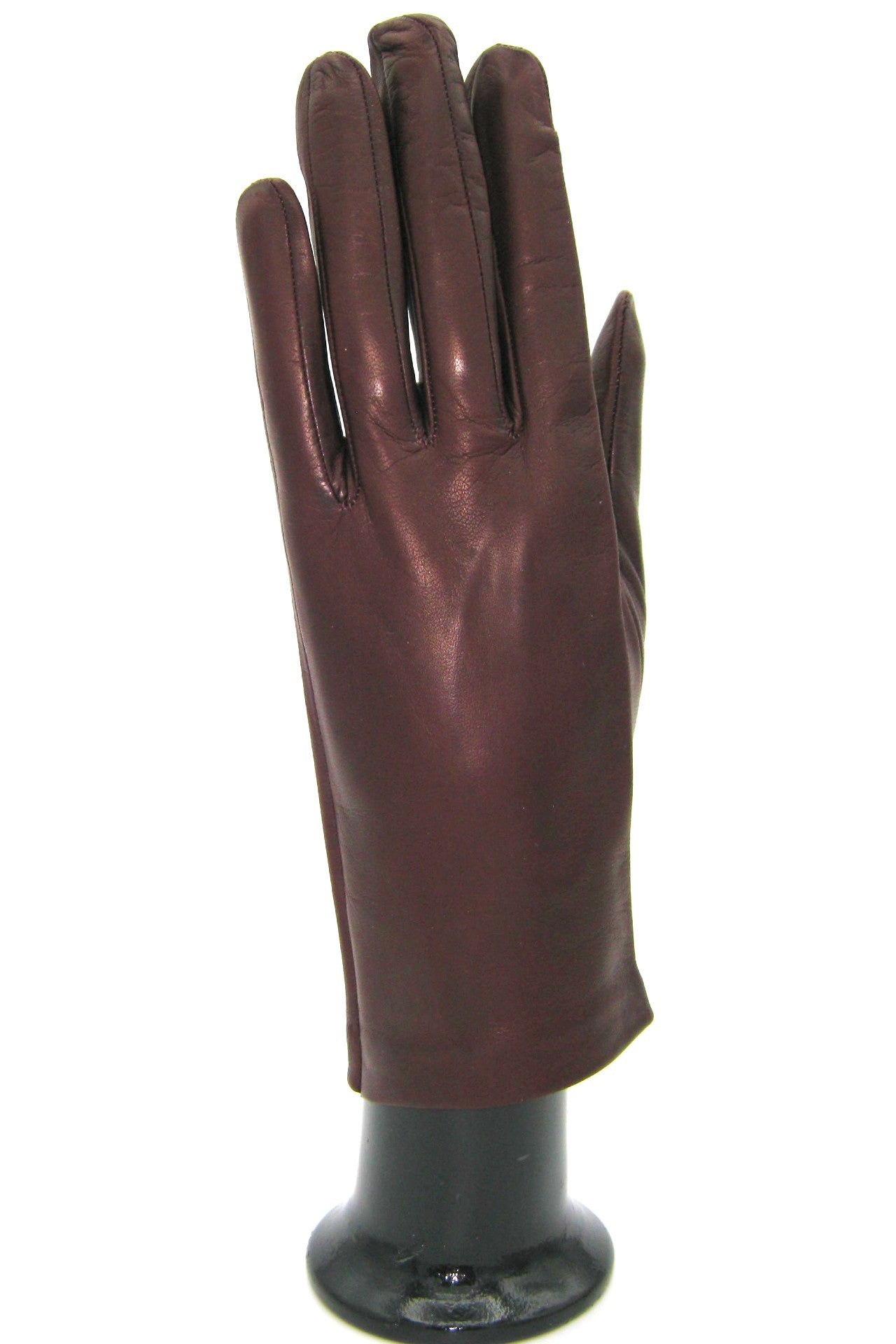 Nappahandschuh mit Seidenfutter - Bordeaux