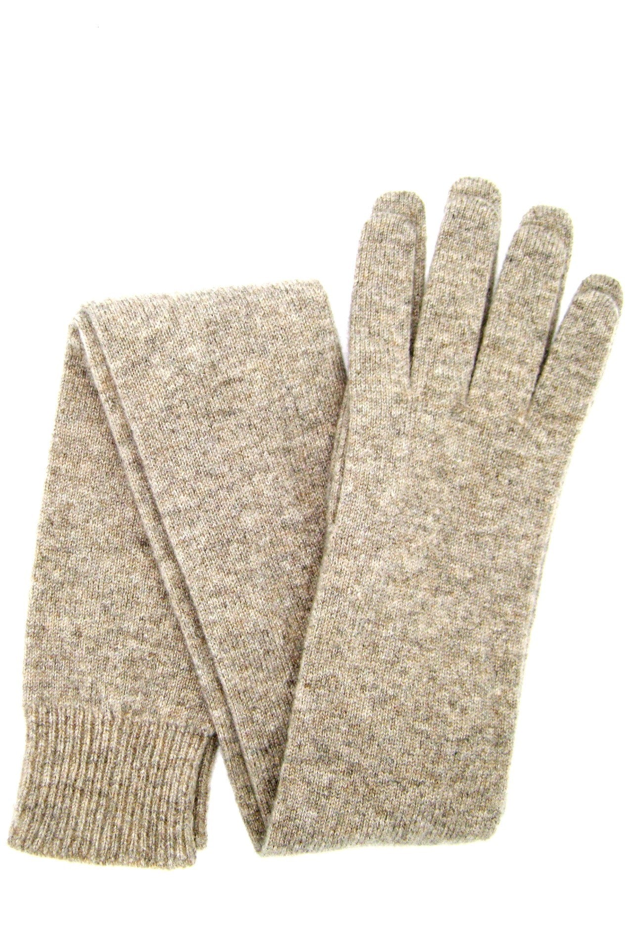 Guanto in 100% cashmere 16bt - Beige/Taupe