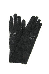 Guanto in Merletto di Viscosa - Nero