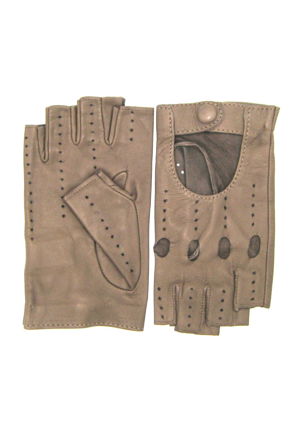 Guanto Guida sfoderto 1/2 dita - Fango