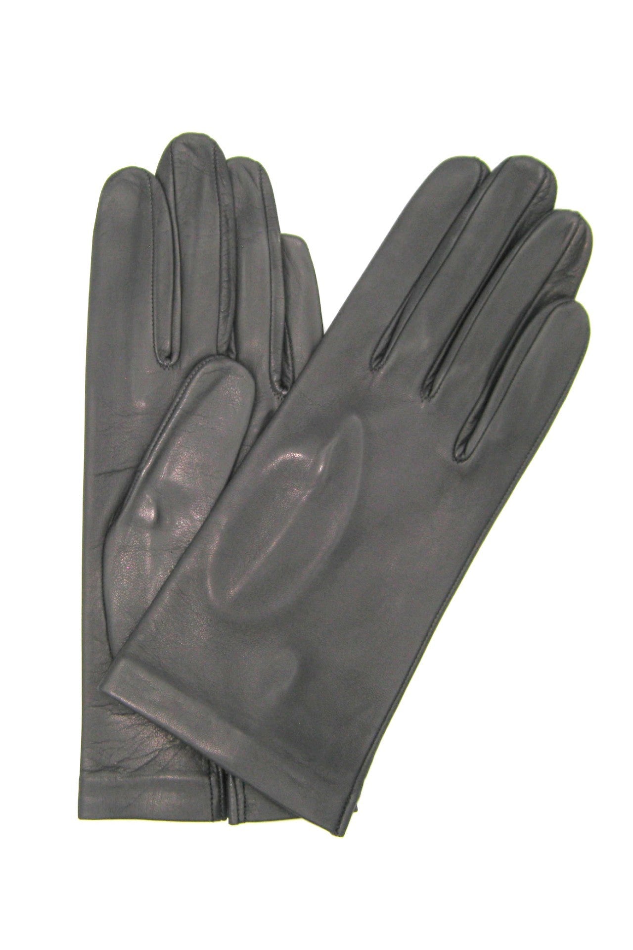 Nappahandschuh mit Seidenfutter - Dunkelgrau