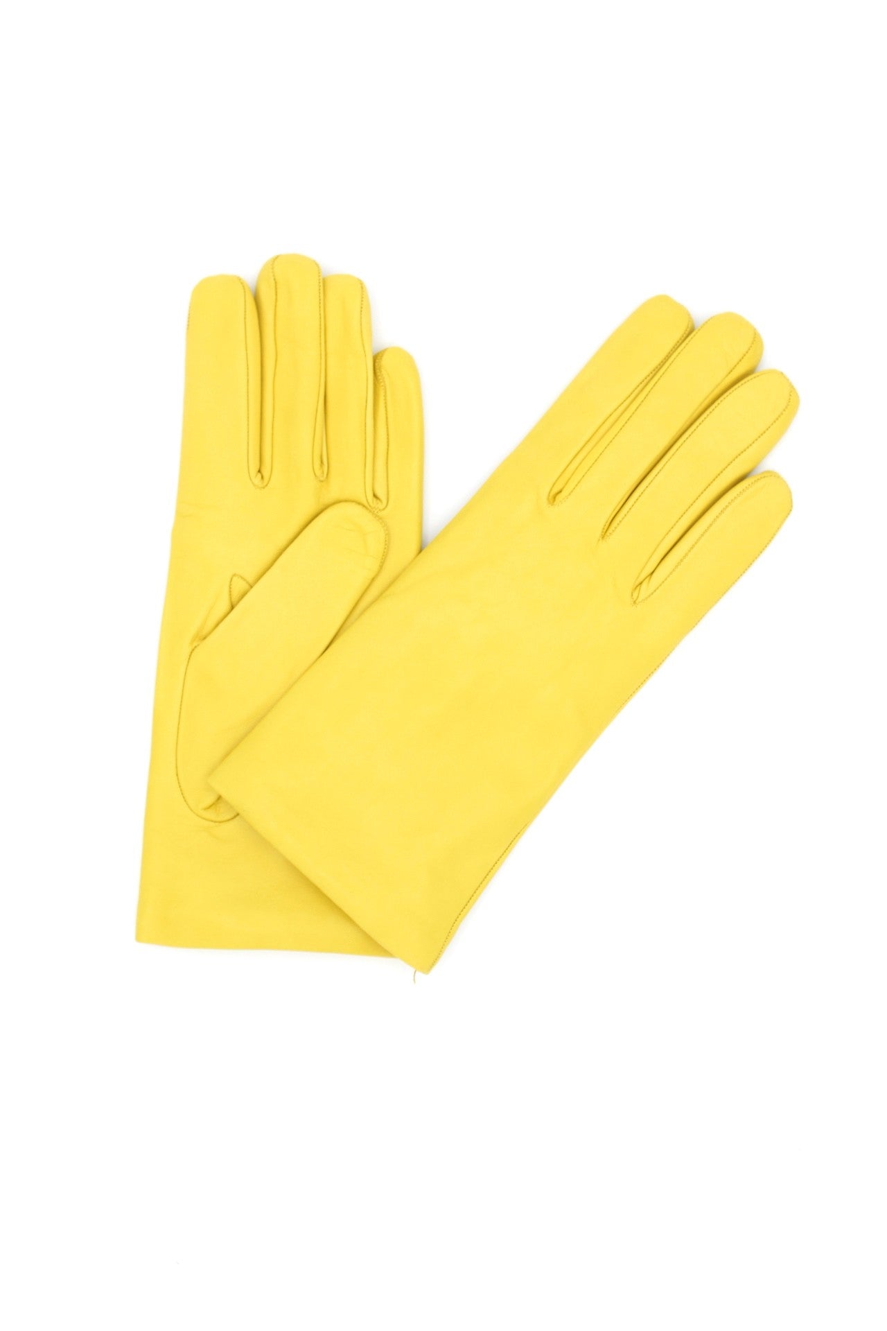 Guanto Nappa foderato cashmere - Giallo