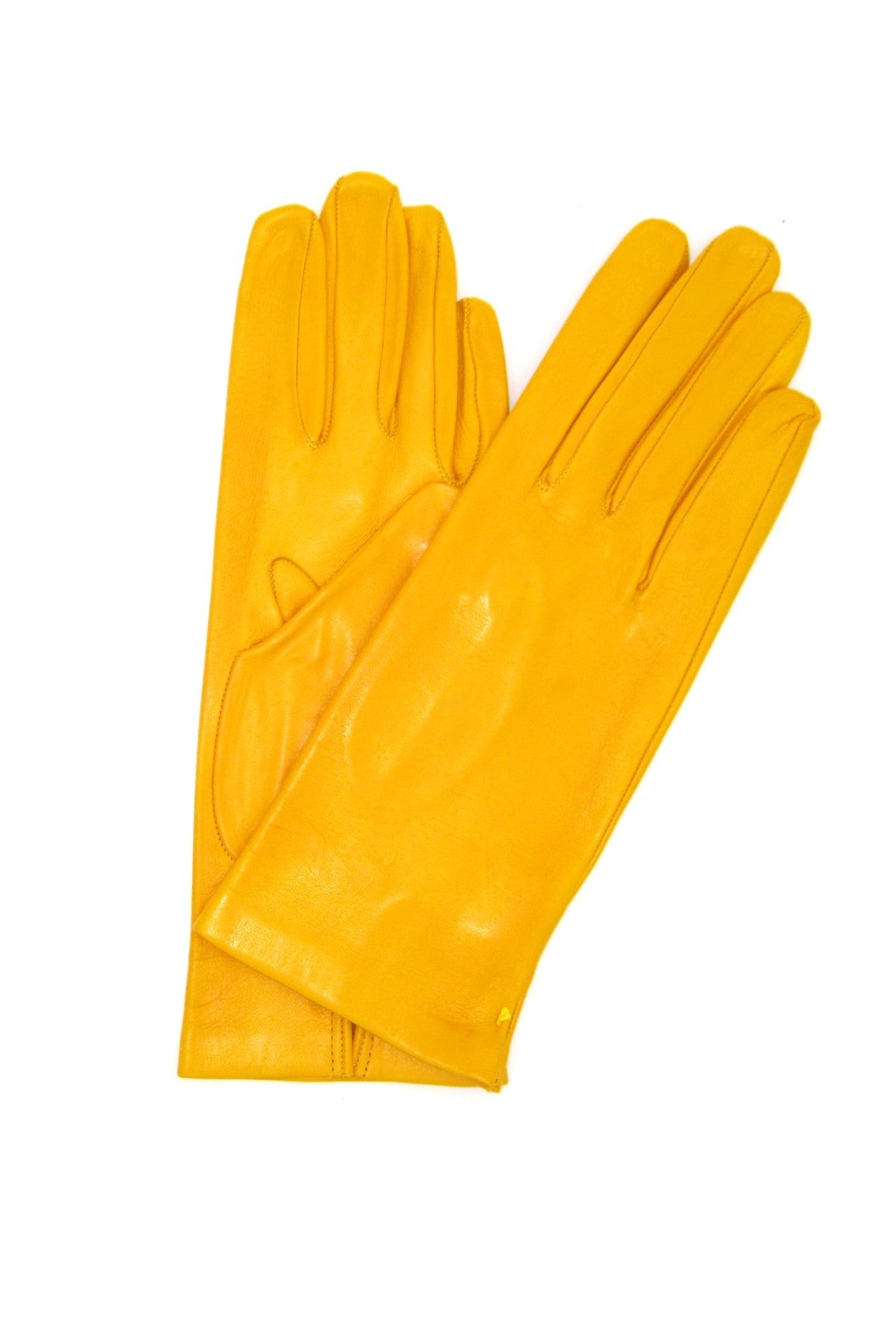 Guanto in nappa sfoderato - Giallo ocra