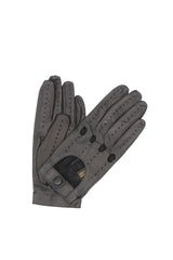 Ungefütterter Vollfinger-Fahrerhandschuh - Schwarz