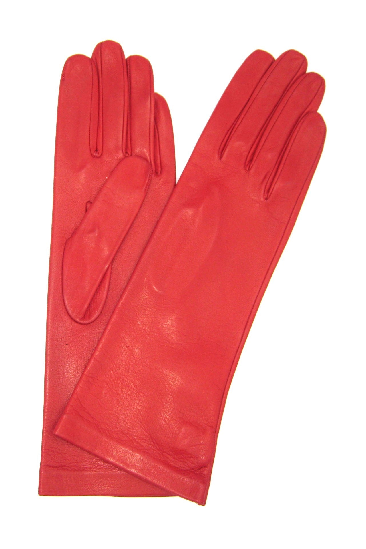 Guanto Nappa foderato seta - Rosso