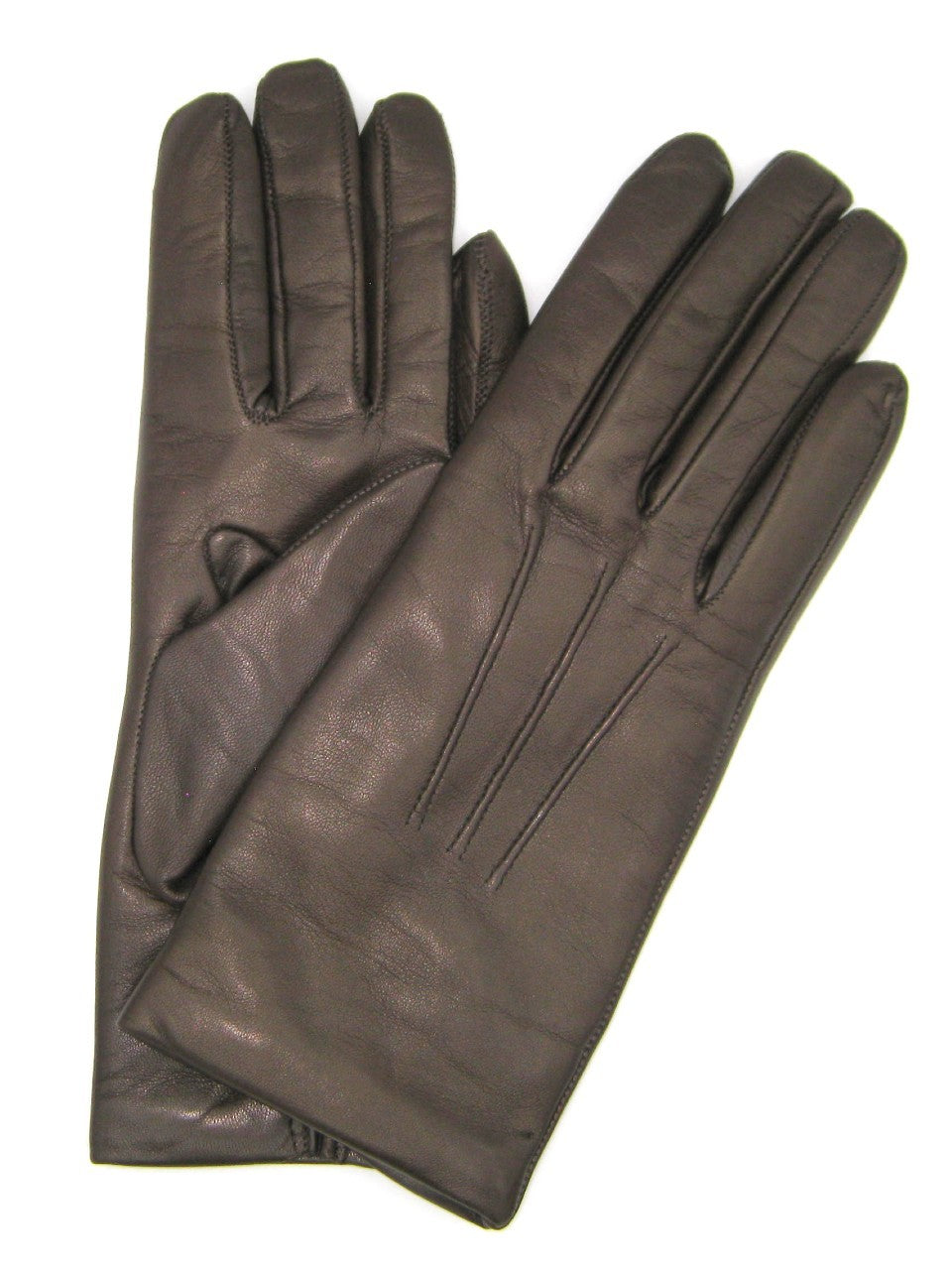 Guanto in Capretto 2bt con 3 cordoni fod. cashmere - T.Moro