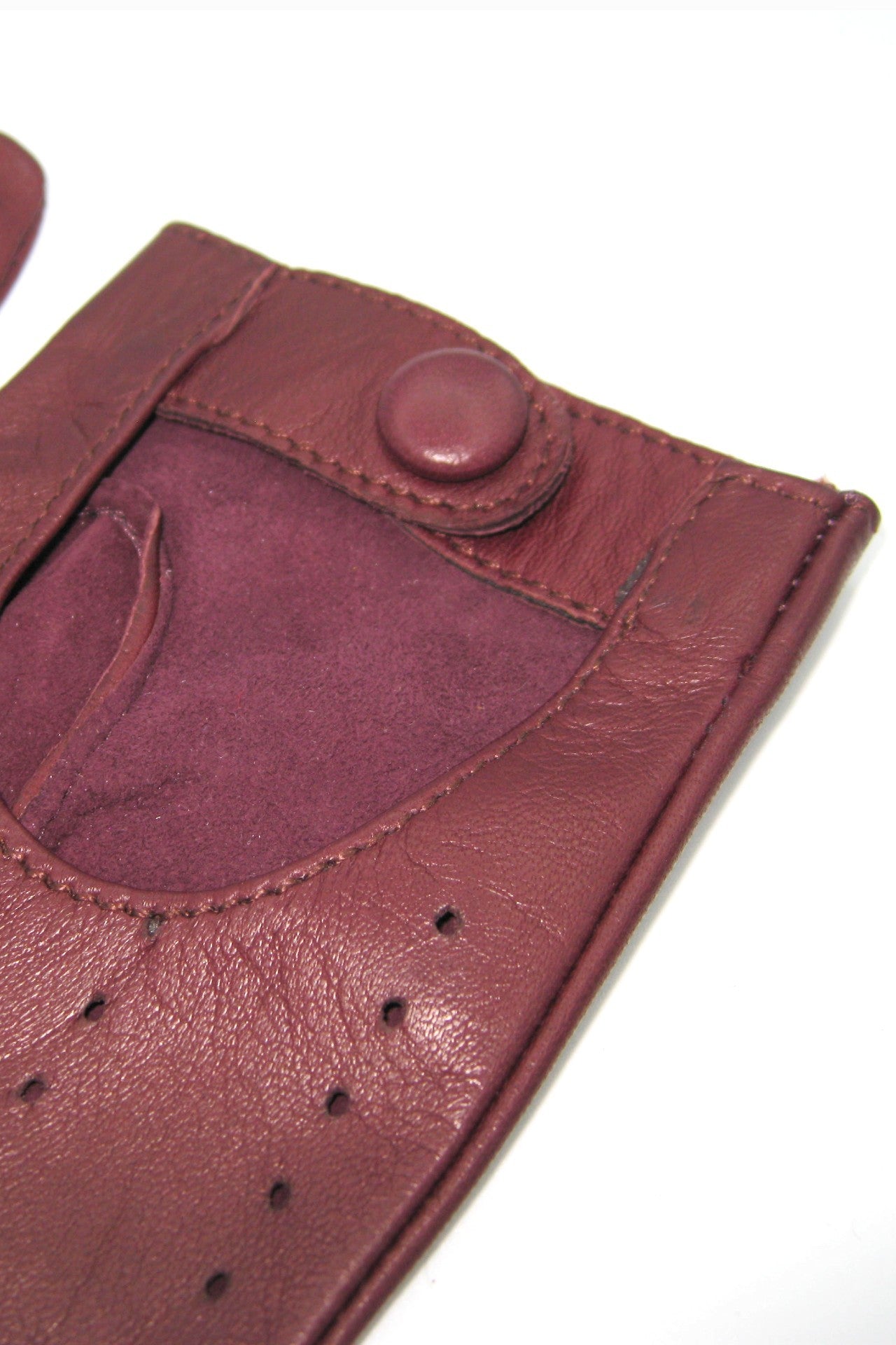 Guanto Guida sfoderato dita intere - Bordeaux