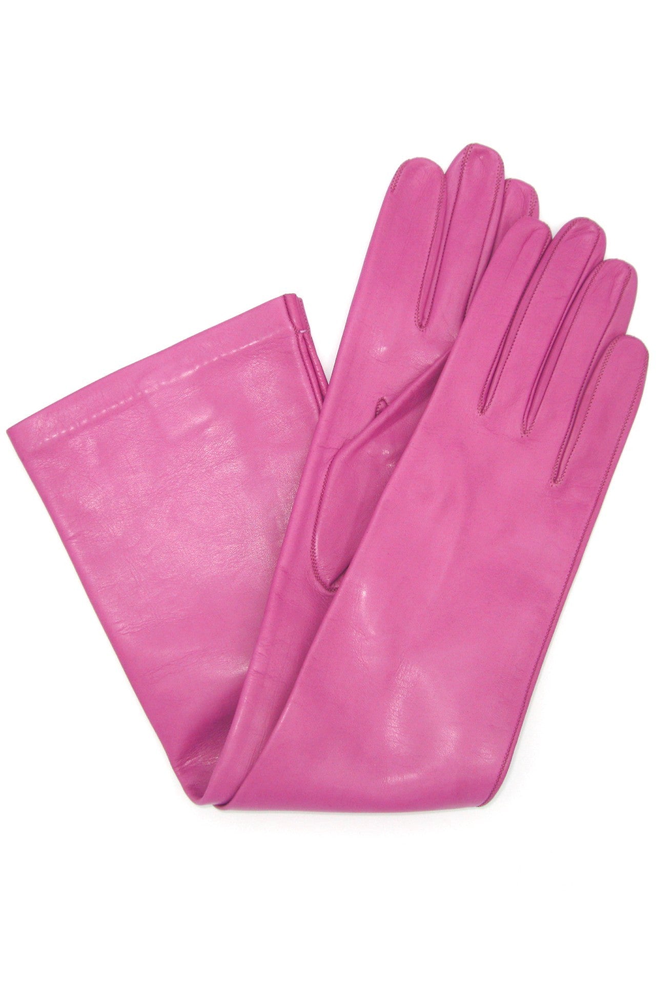 Guanto Nappa lungo foderato seta - Orchidea