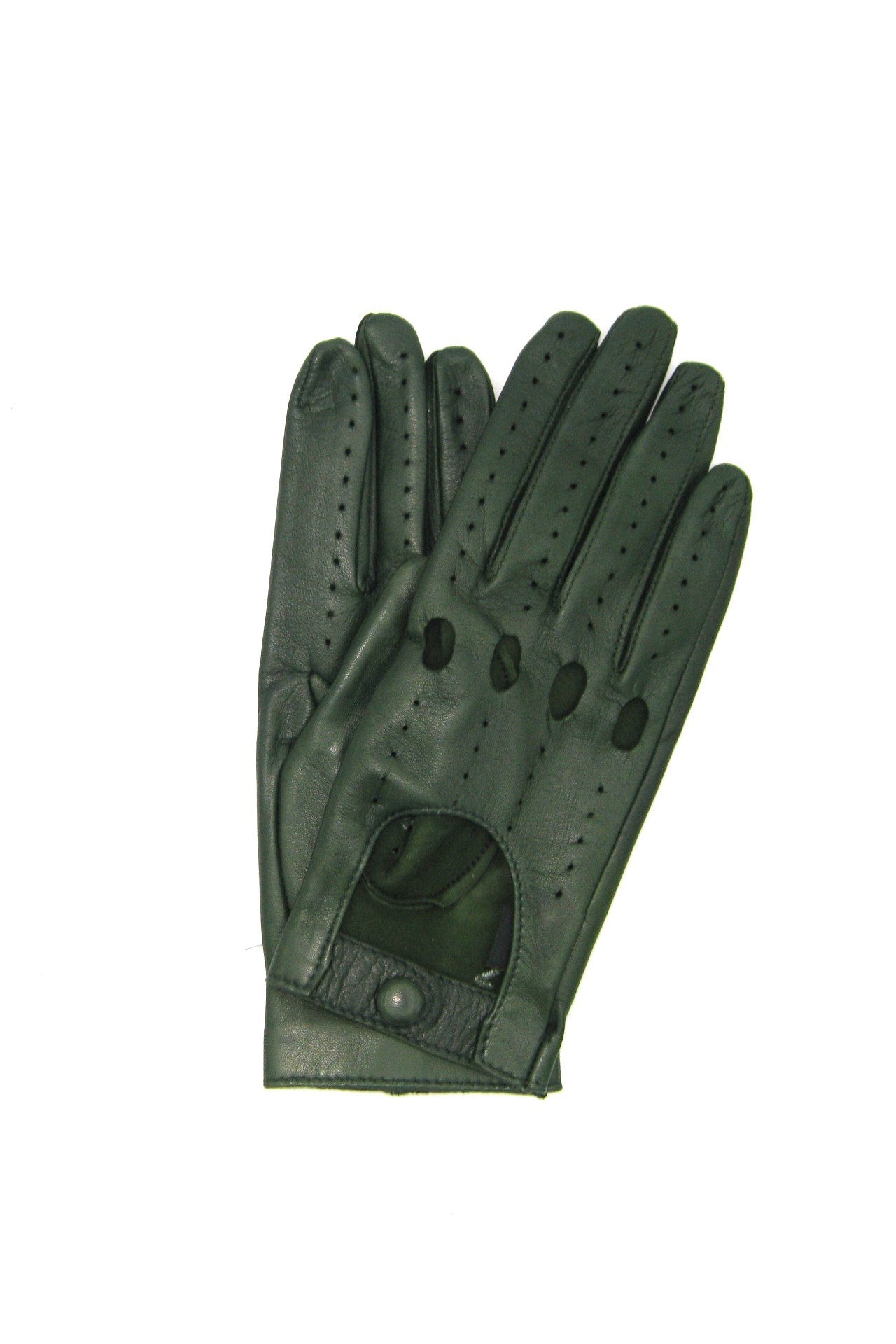 Guanto Guida sfoderato dita intere - Verde oliva