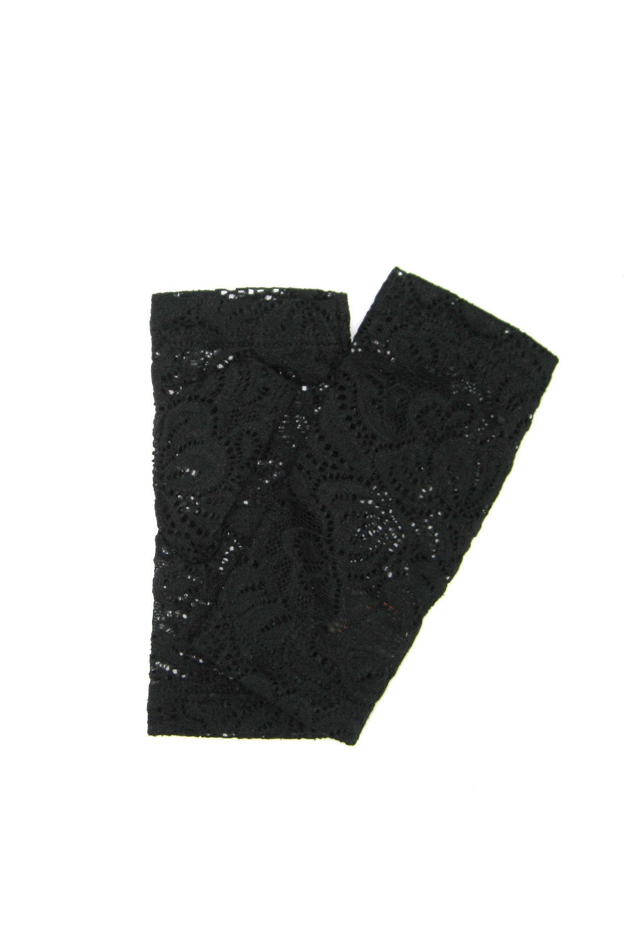 Viscose Lace Mitten - Black