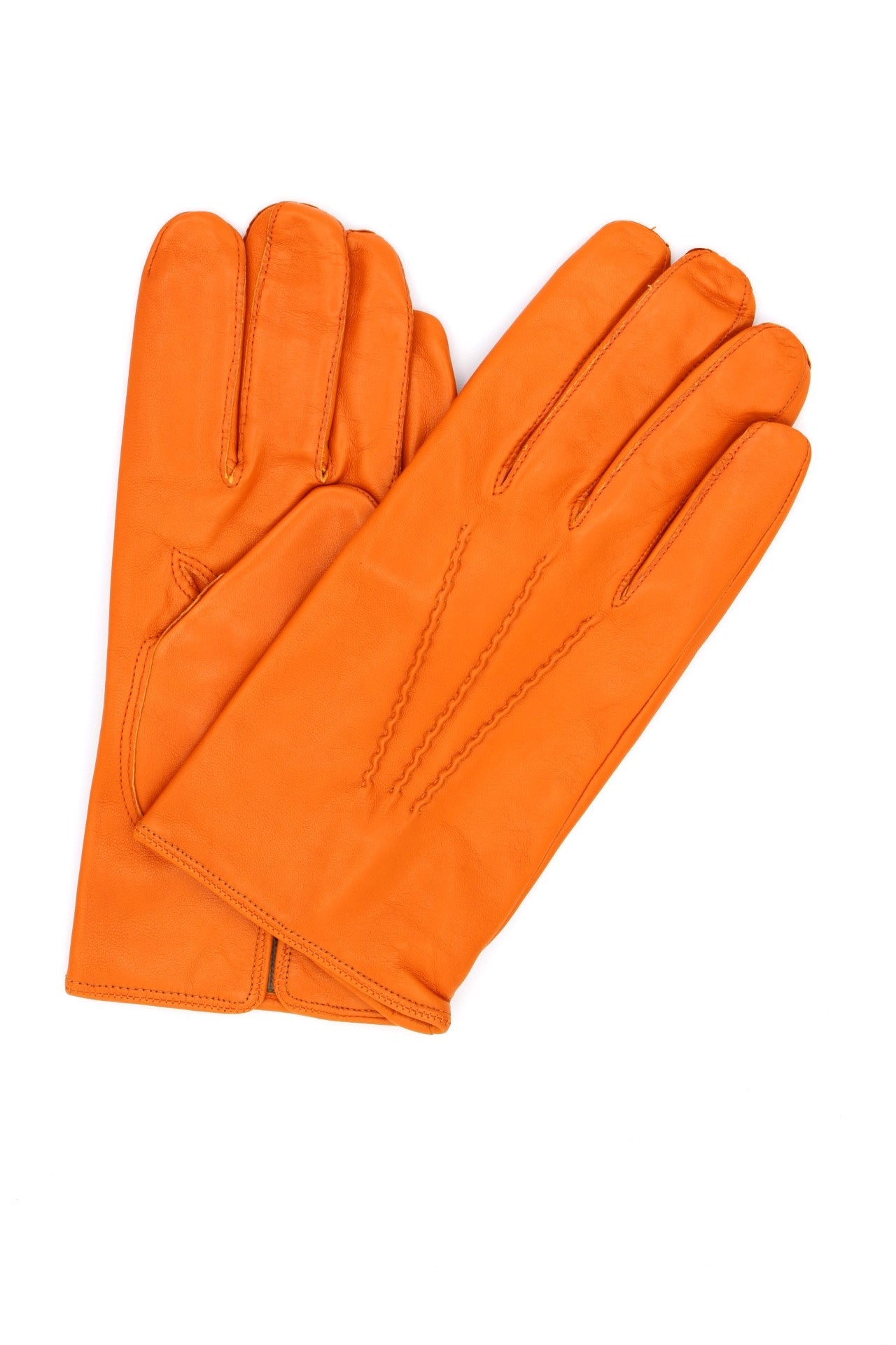Guanto Nappa foderato cashmere - Arancio