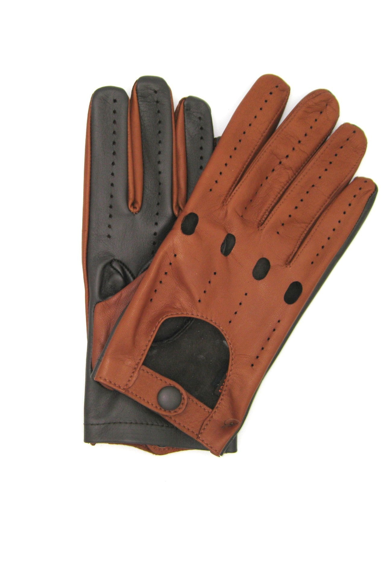 Guanto da guida con palmo touch-screen - Moro/Tan